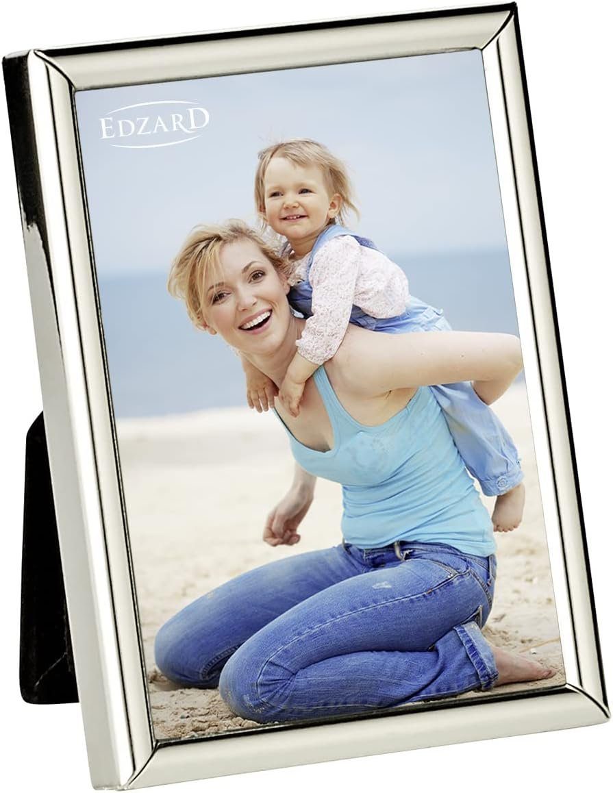 EDZARD Bilderrahmen Genua, für 6x9 cm Foto - edel versilbert und anlaufgesc günstig online kaufen
