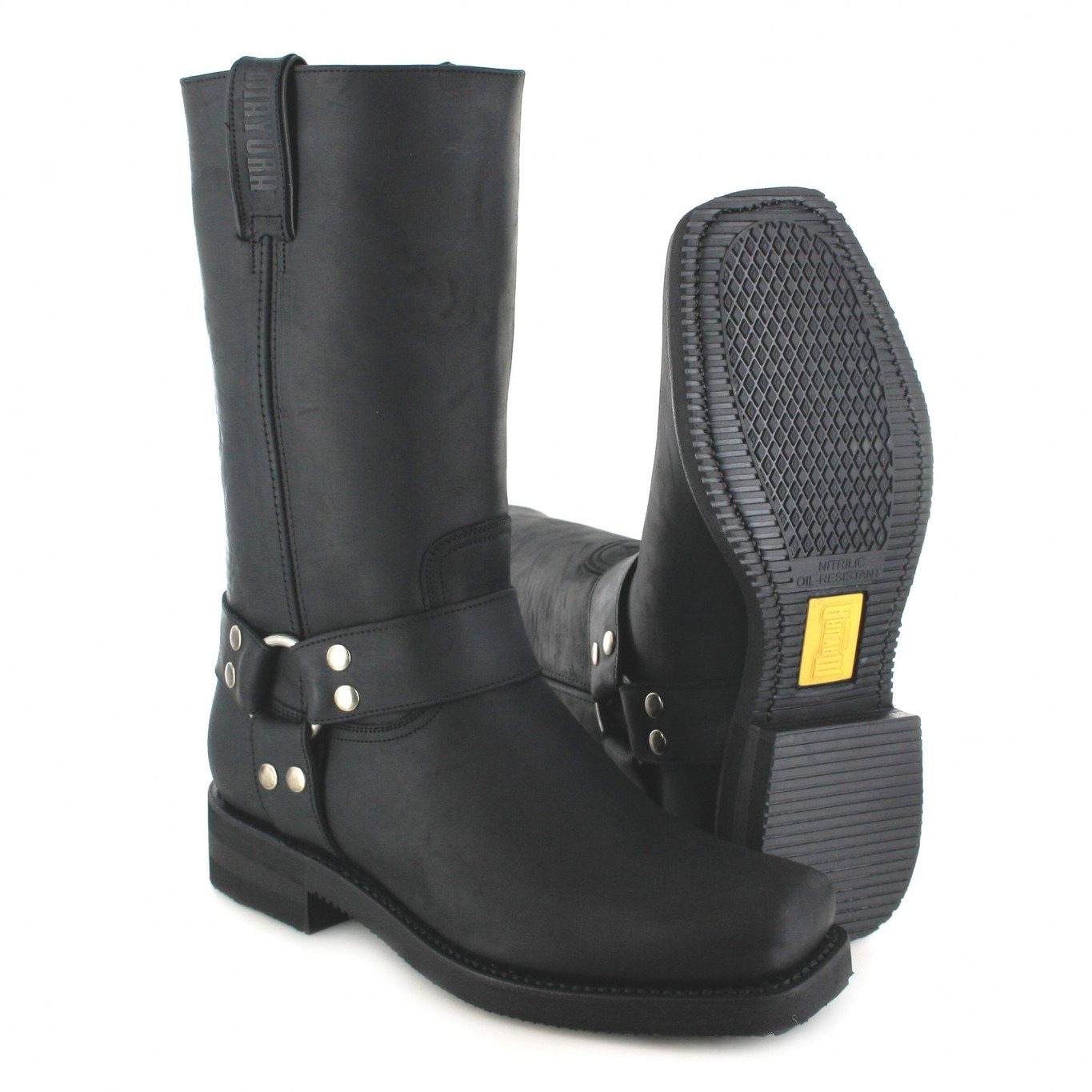 Mayura Boots 1501-60 Schwarz Bikerboots Rahmengenähter Bikerstiefel