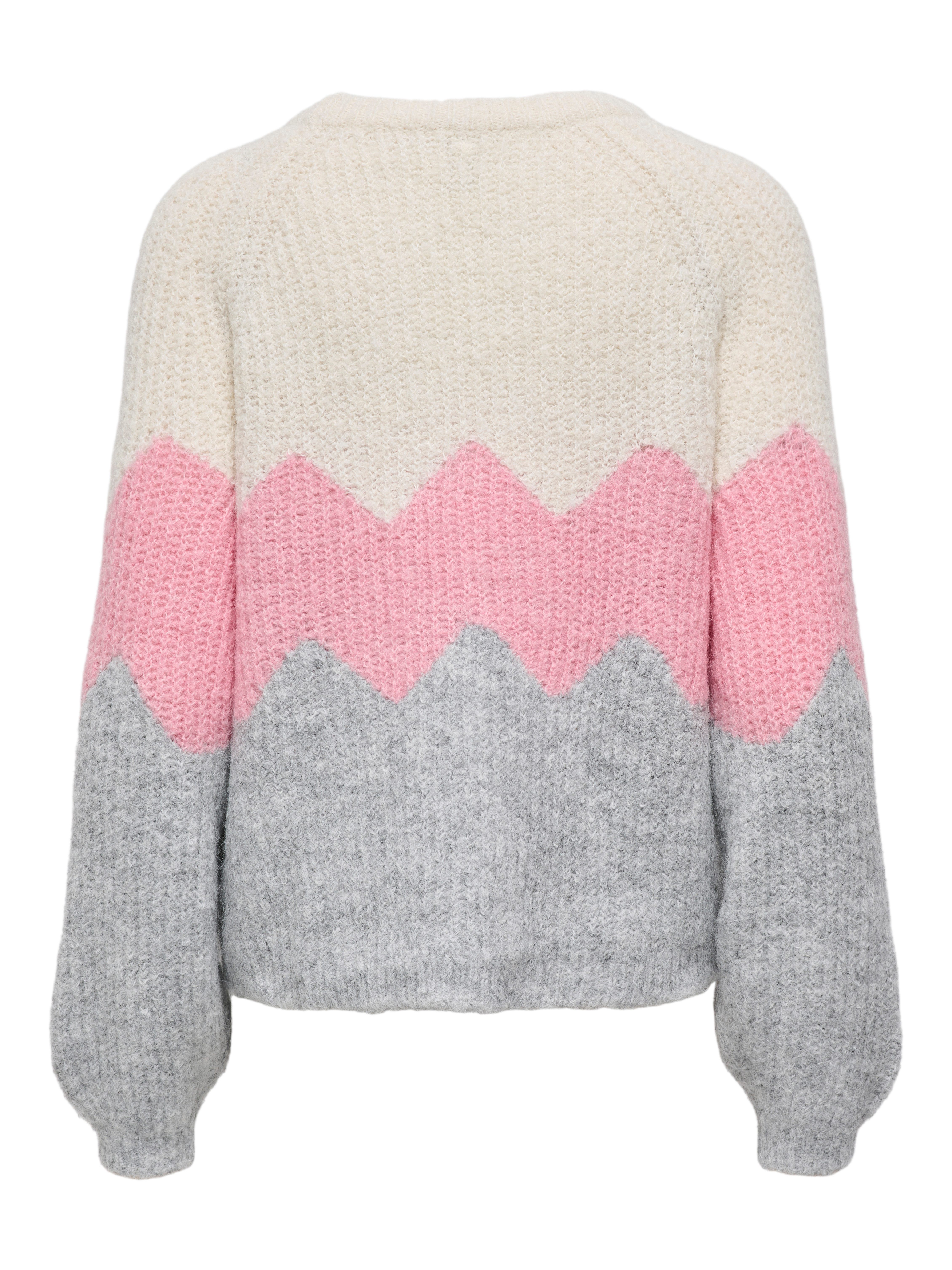 ONLY Strickpullover ONLMAE LIFE LS ZIGZAG O-NECK KNT günstig online kaufen