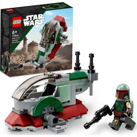 LEGO® Konstruktionsspielsteine Boba Fetts Starship™ – Microfighter (75344), LEGO® Star Wars™, Made in Europe