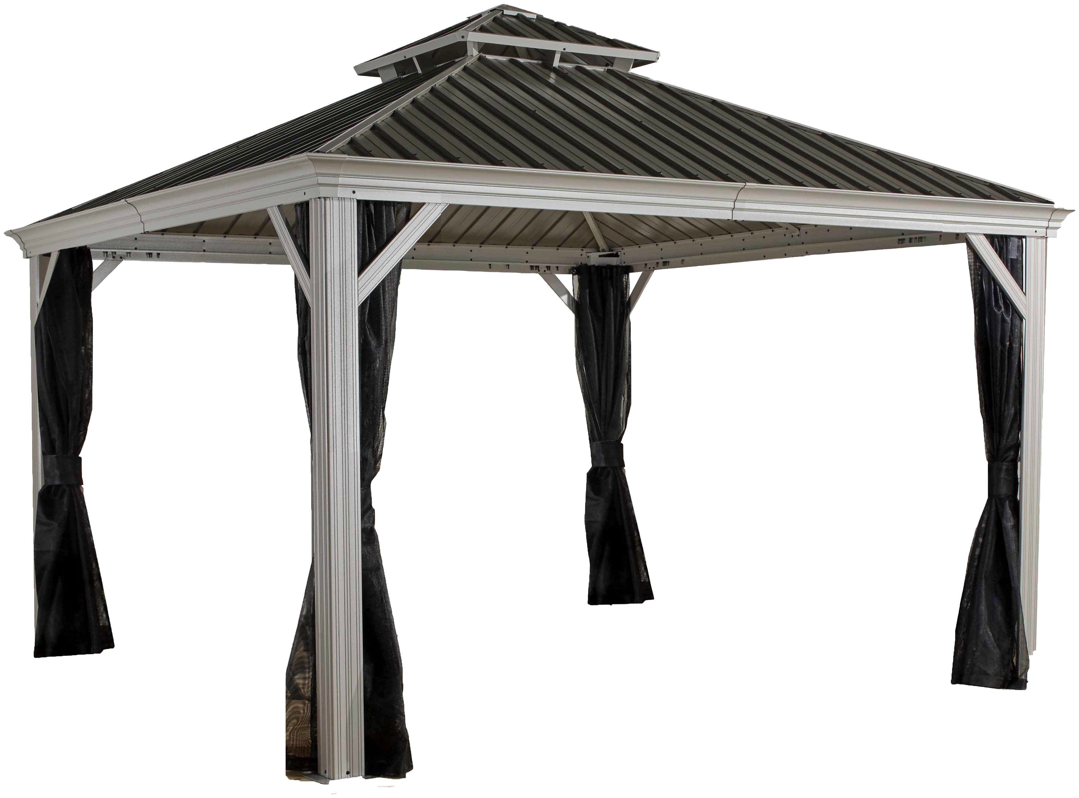 Sojag Pavillon Gazebo Messina, (Set), BxT: 363x483 cm, mit Moskitonetzen