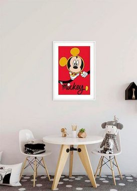 Komar Poster Mickey Mouse Magnifying Glass, Disney (1 St), Kinderzimmer, Schlafzimmer, Wohnzimmer