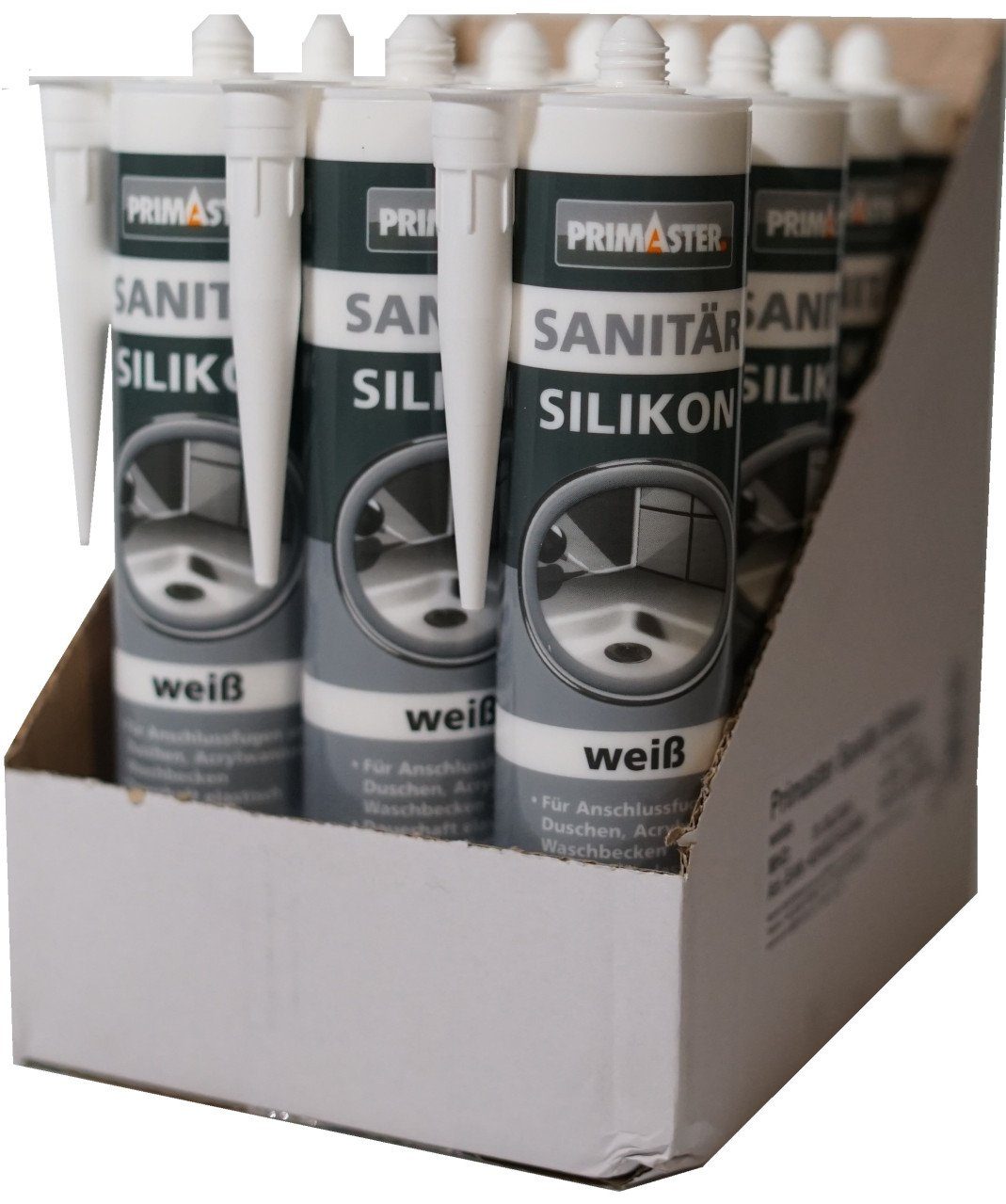 Primaster Silikon Primaster Sanitär Silikon weiß 310 ml 12 St.