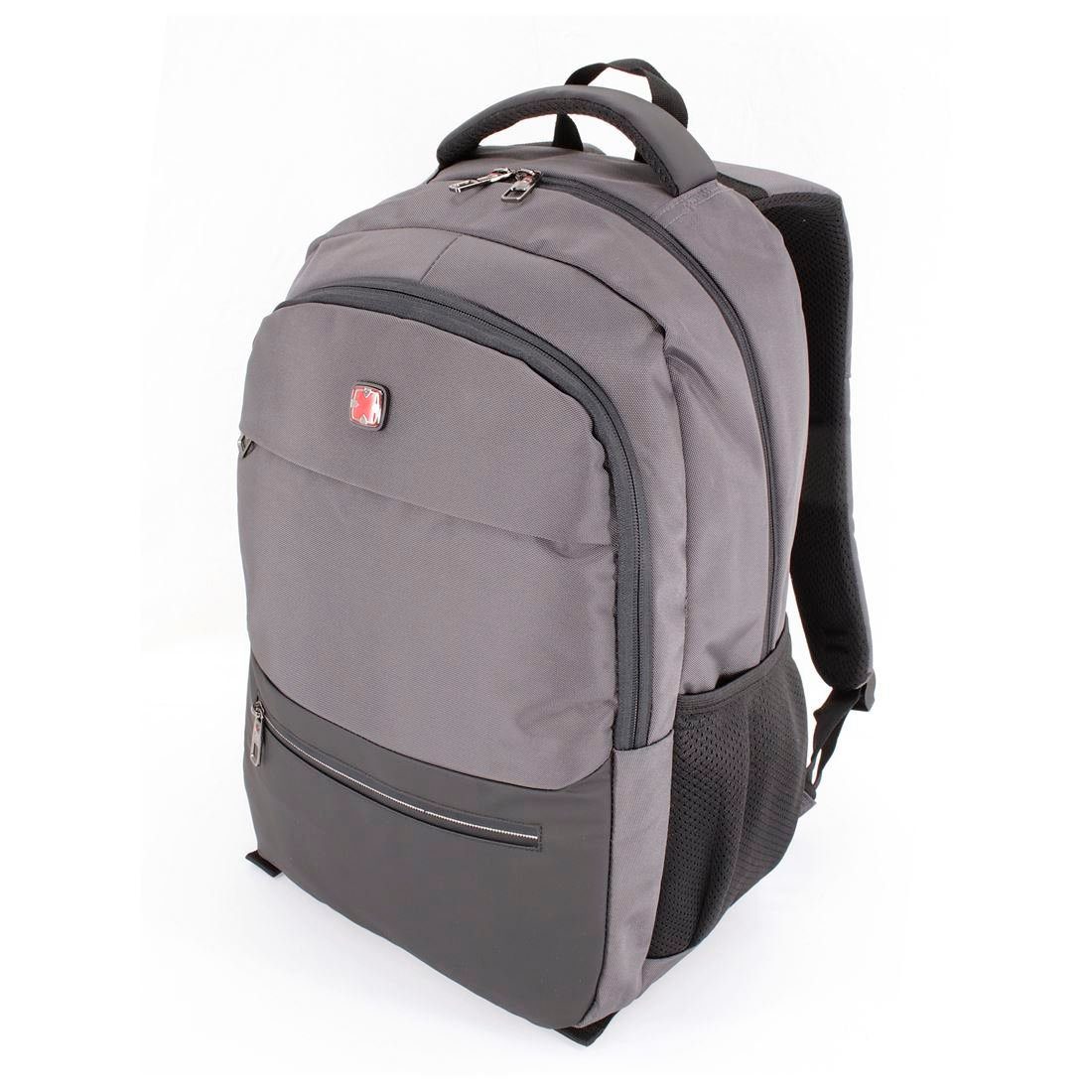 SHG Freizeitrucksack Schulrucksack Sportrucksack Laptoprucksack (grau), Cityrucksack Backpack Notebook_Rucksack 15,6"