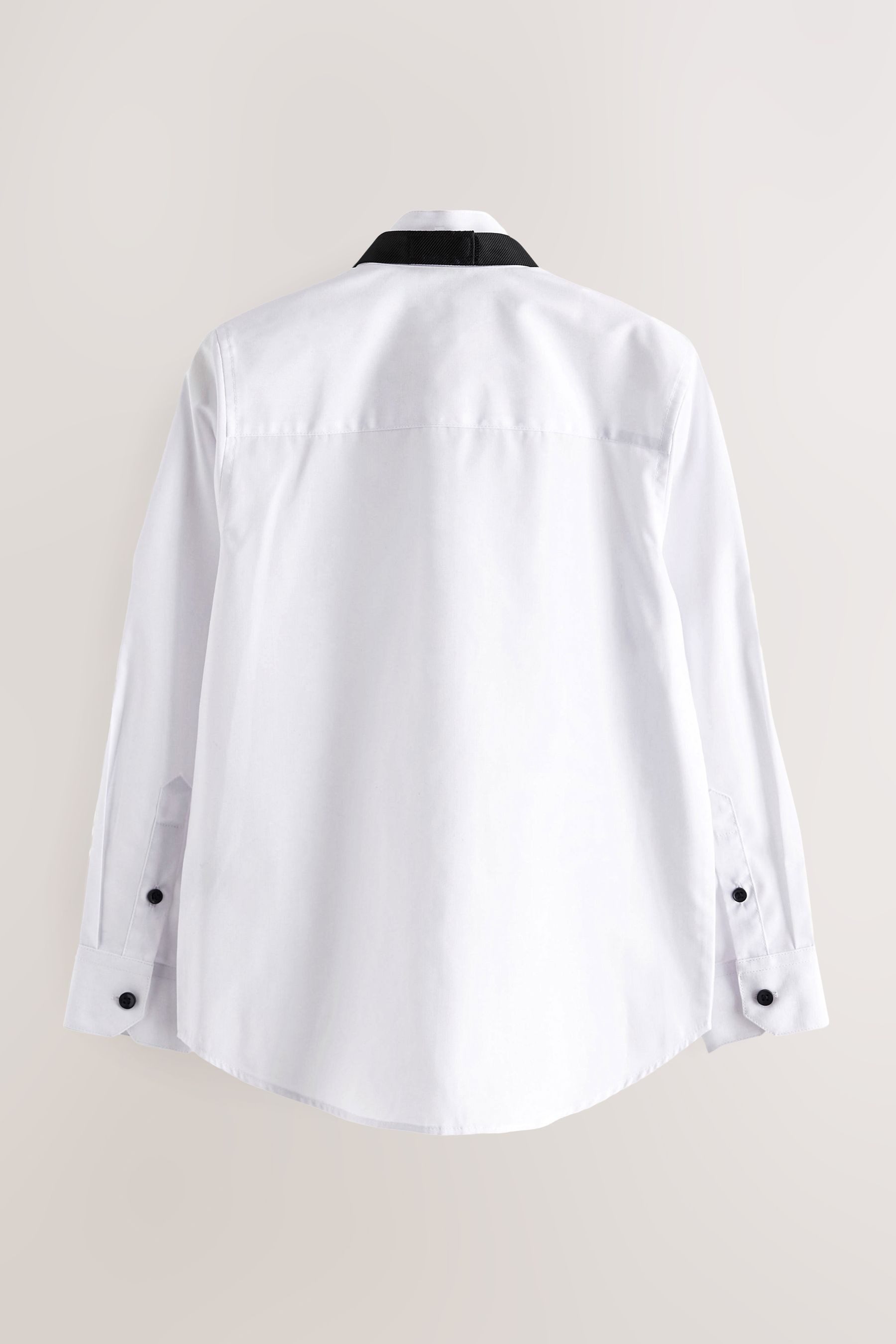 Next Langarmhemd Langärmeliges Anzughemd mit Fliege (2-tlg)