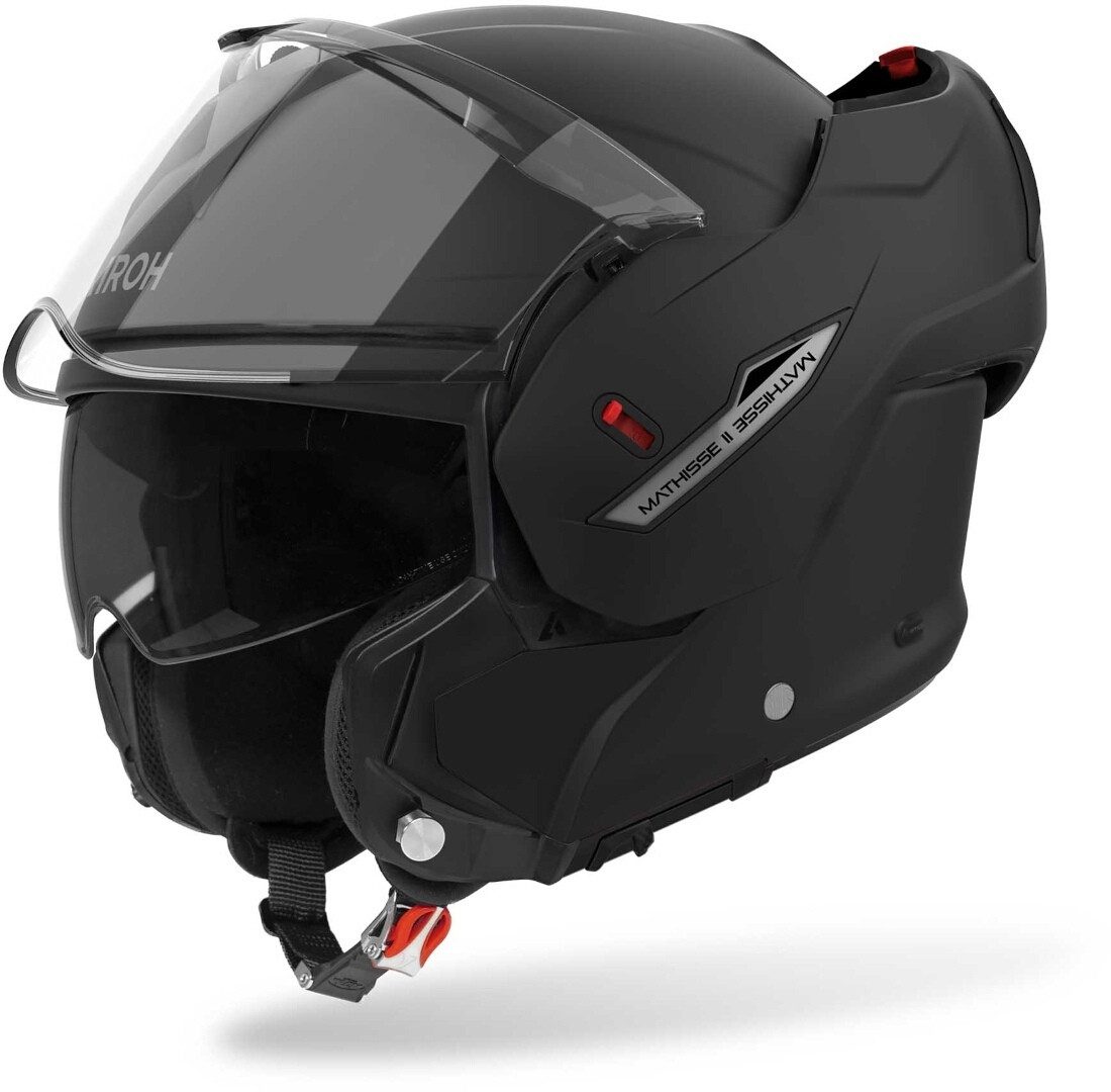 Airoh Motorradhelm Mathisse II Klapphelm, vorbereitet für Kommunikationssystem,integriertes Sonnenvisier