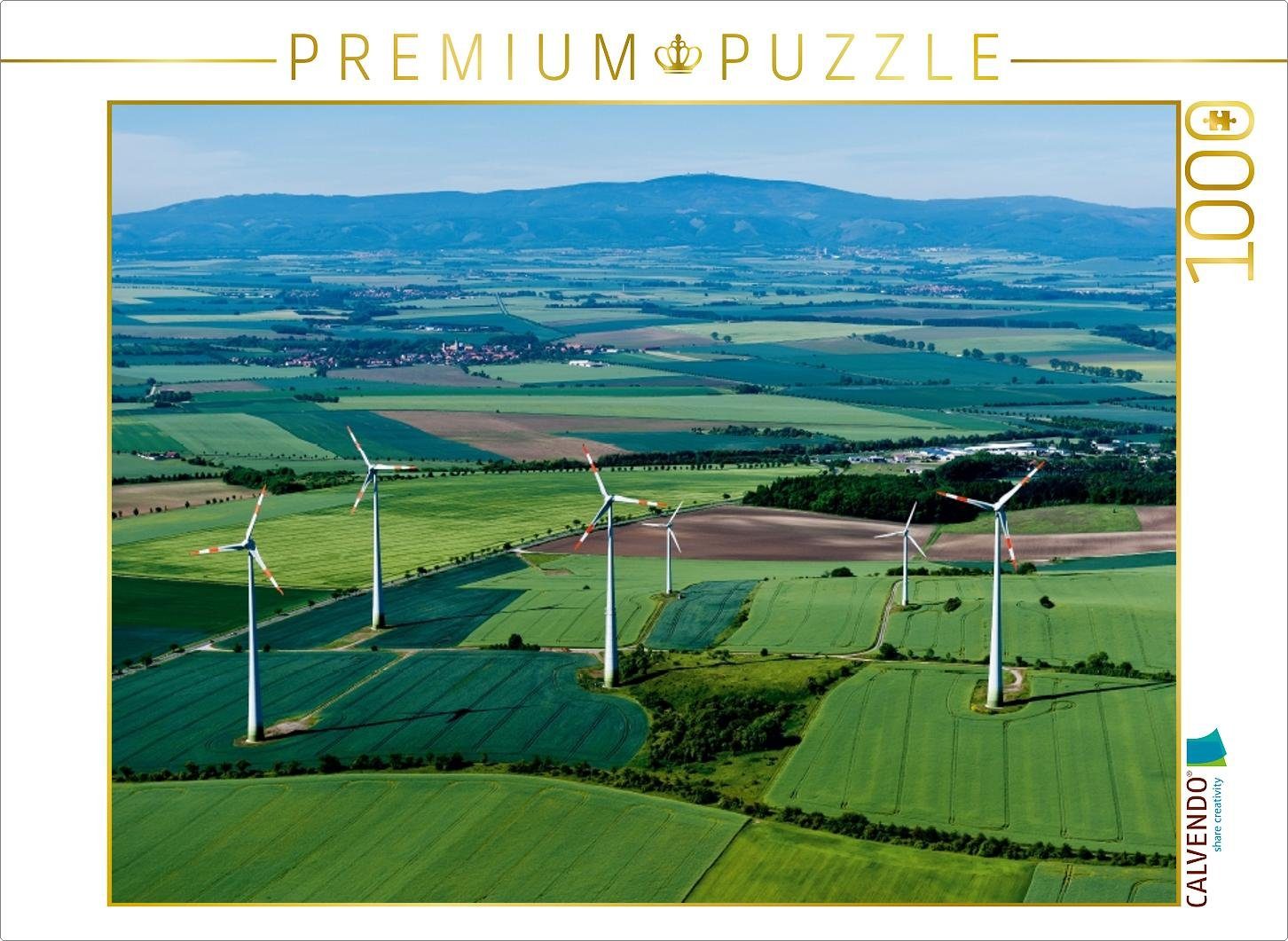 Puzzle CALVENDO Puzzle Harzvorland Luftbilder 2017 1000 Teile Lege-Größe 64 x 48 cm Foto-Puzzle Bild von Ulrich Schrader
