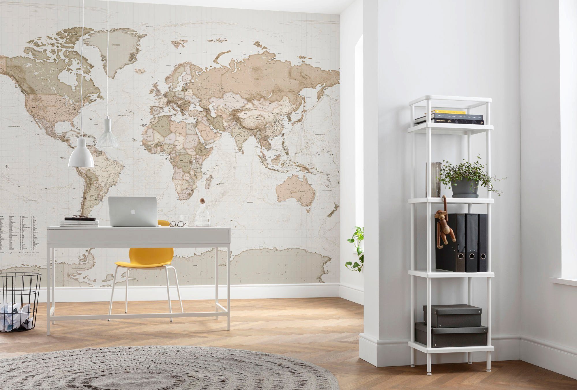 Komar Vliesfototapete Earth Map 350 cm x 250 cm günstig online kaufen