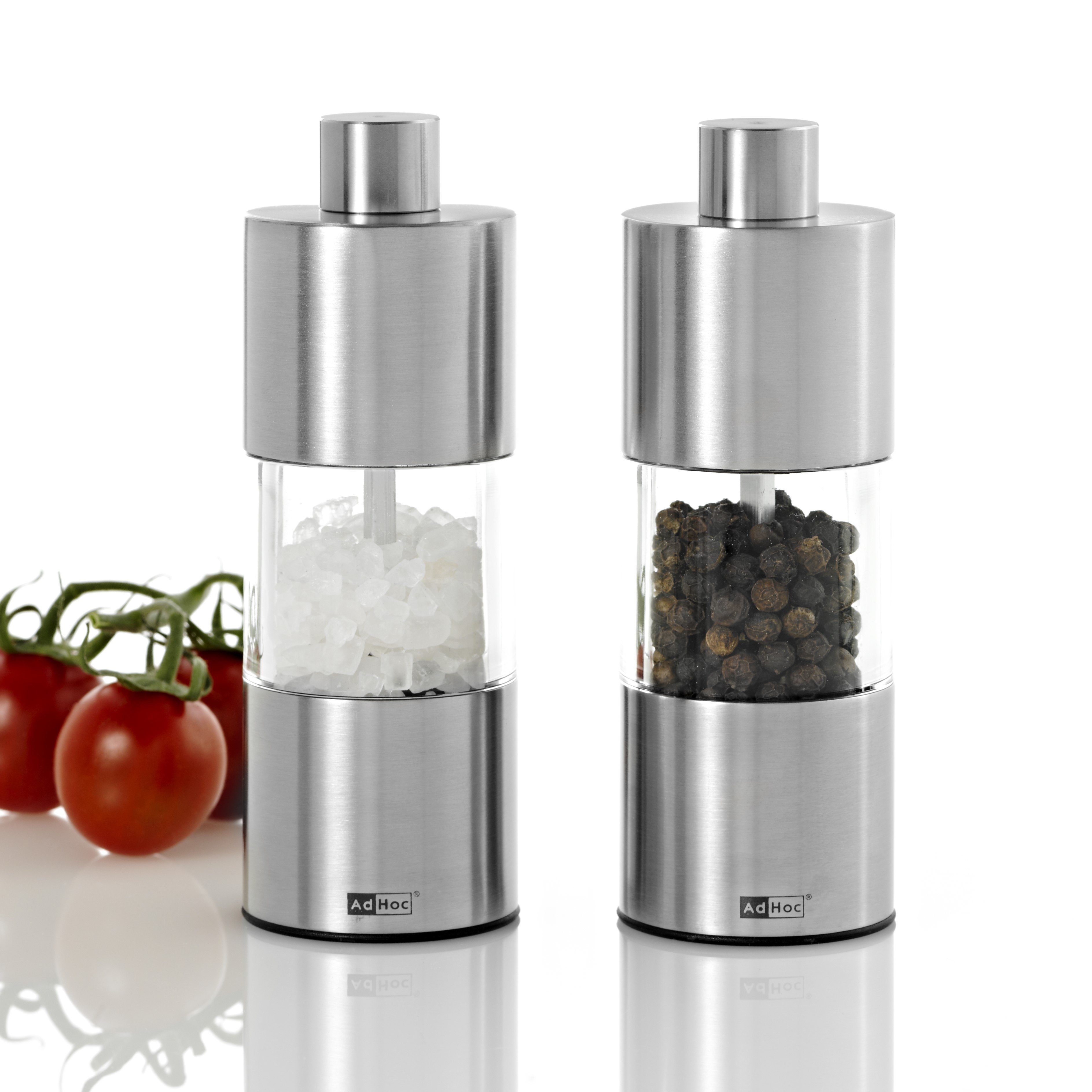 AdHoc Salz-/Pfeffermühle CLASSIC, CLASSIC MEDIUM, CLASSIC LARGE manuell, (1 Stück), klassische Mühle in drei Größen mit Keramikmahlwerk