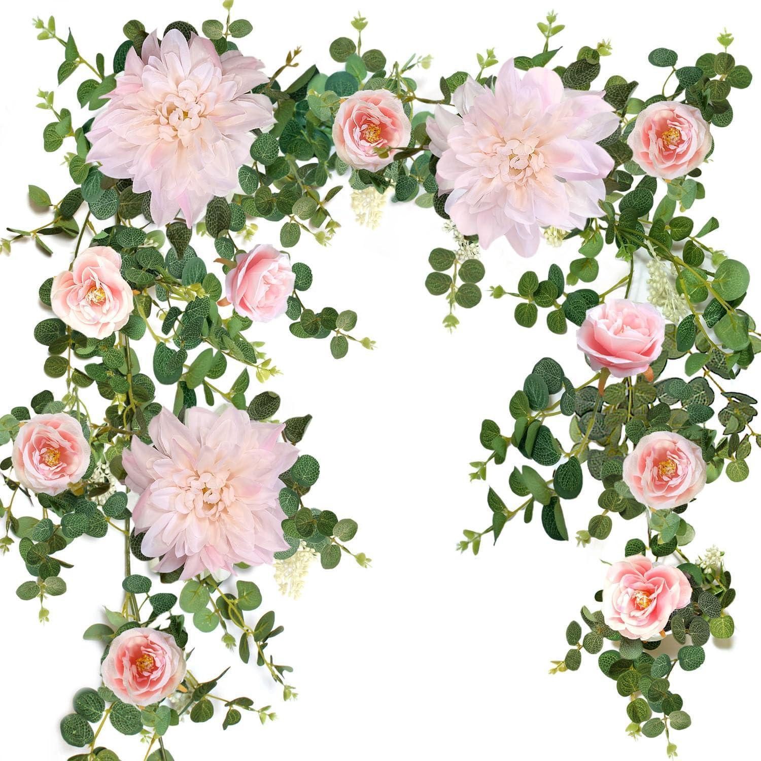 Kunstgirlande Blumengirlande Eukalyptus Grün 190cm Hochzeit, LuxusKollektion