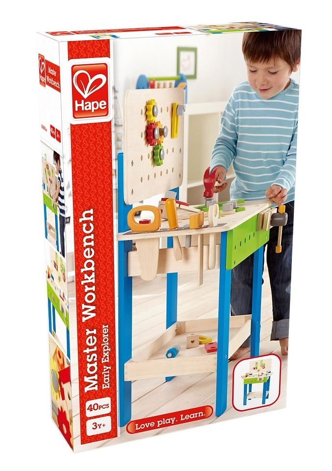 Hape Spielwerkbank Meister Werkbank (38-tlg) günstig online kaufen