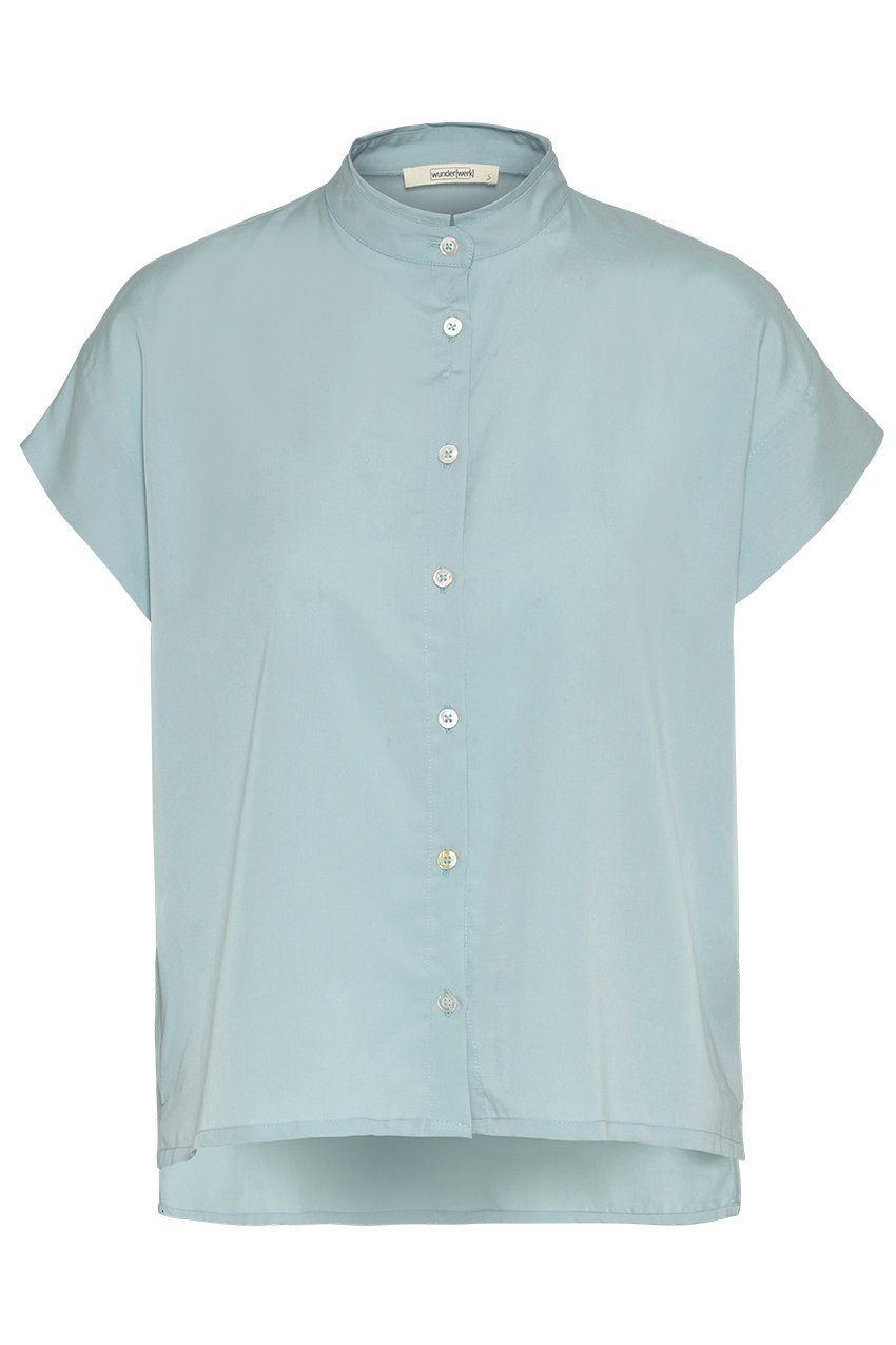 wunderwerk Kurzarmbluse TENCEL square stand collar günstig online kaufen
