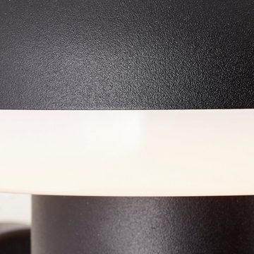 Lightbox Außen-Wandleuchte, Bewegungsmelder, LED fest integriert, warmweiß, LED Außenwandlampe mit Bewegungsmelder 9W - 1100 Lumen - Sand Schwarz