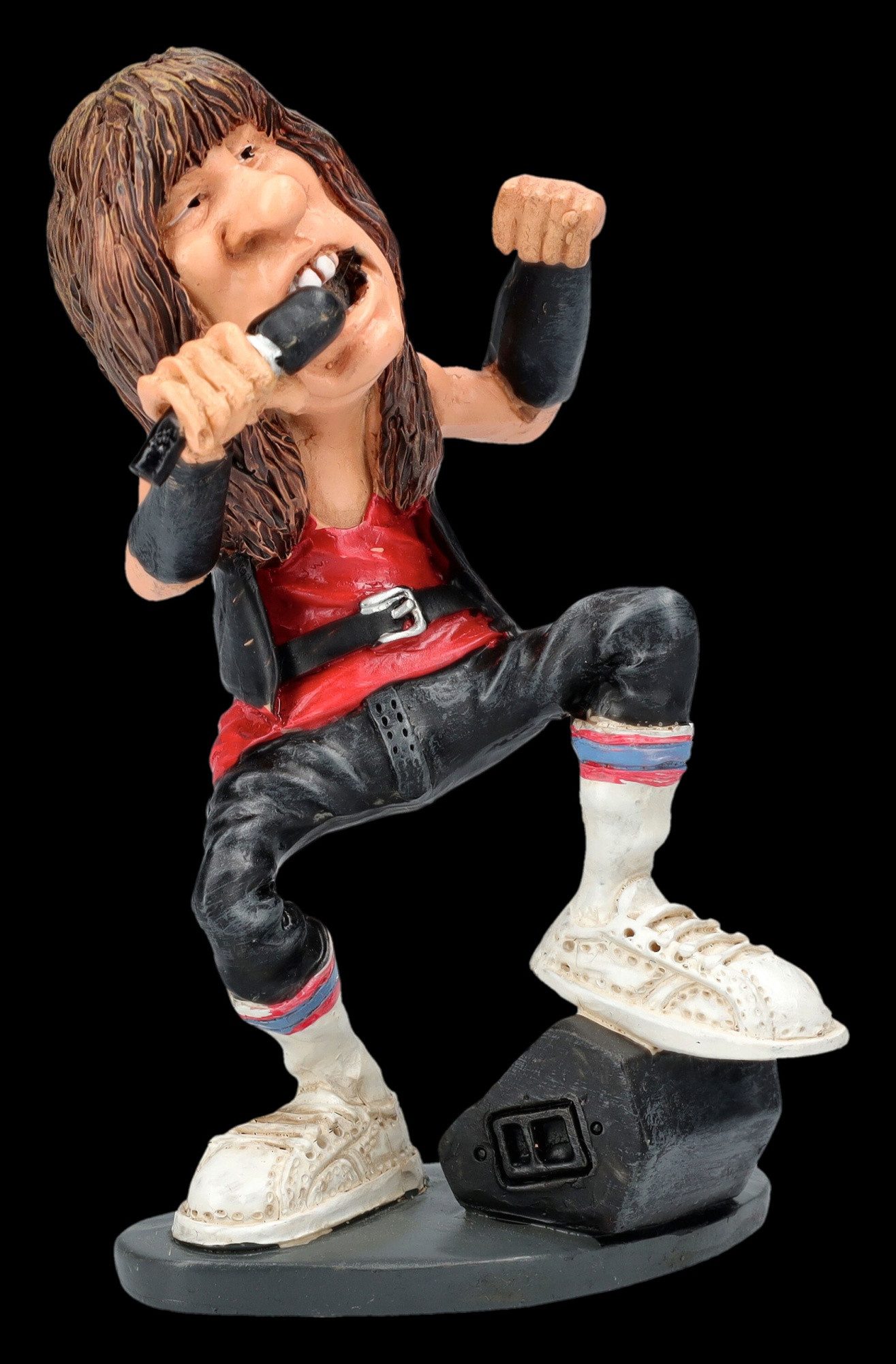 Figuren Shop GmbH Dekofigur Lustige Rockstar Figur - Sänger Bruce - Musiker Warren Stratford Deko