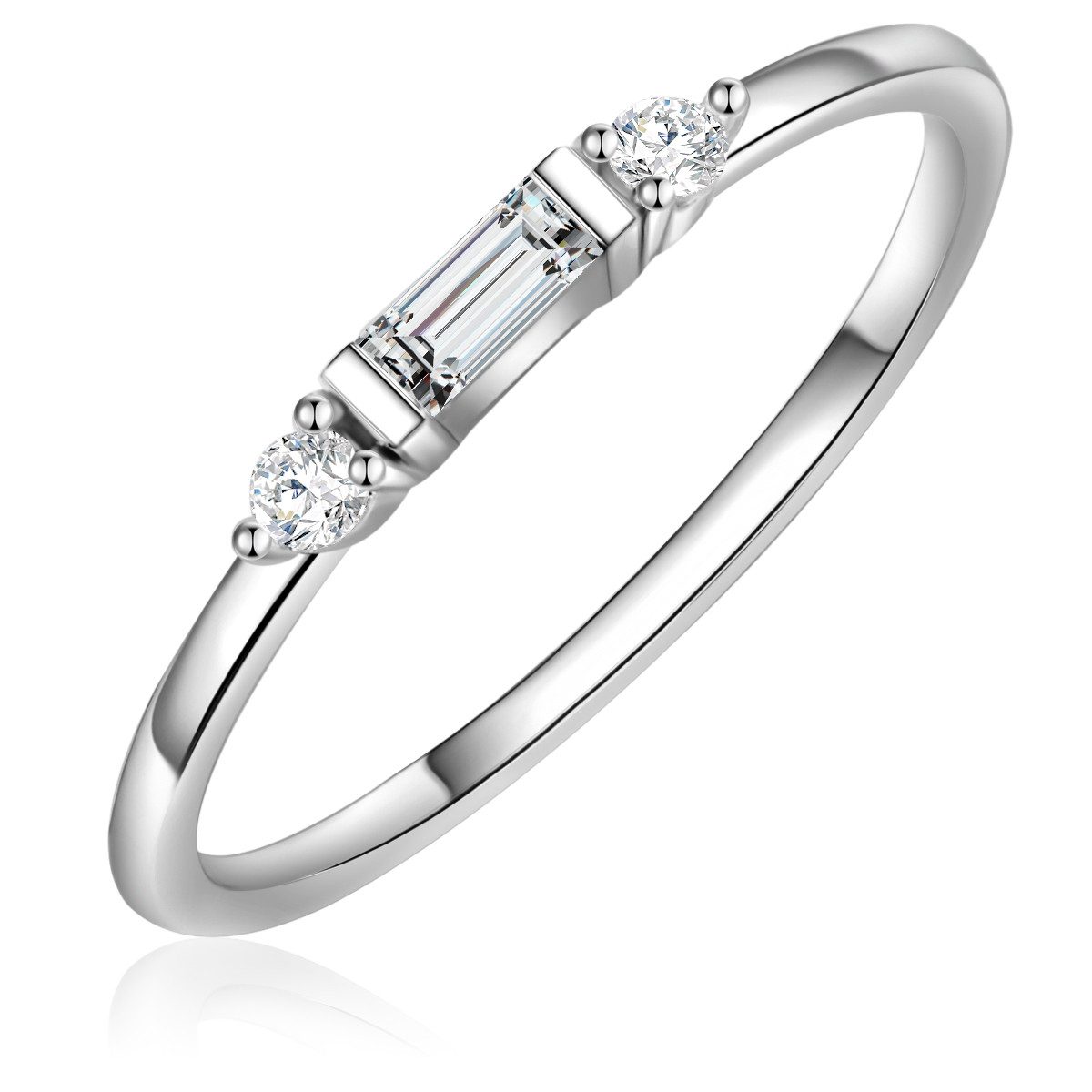 Glanzstücke München Solitärring GM9952 (1-tlg), aus Sterling Silber
