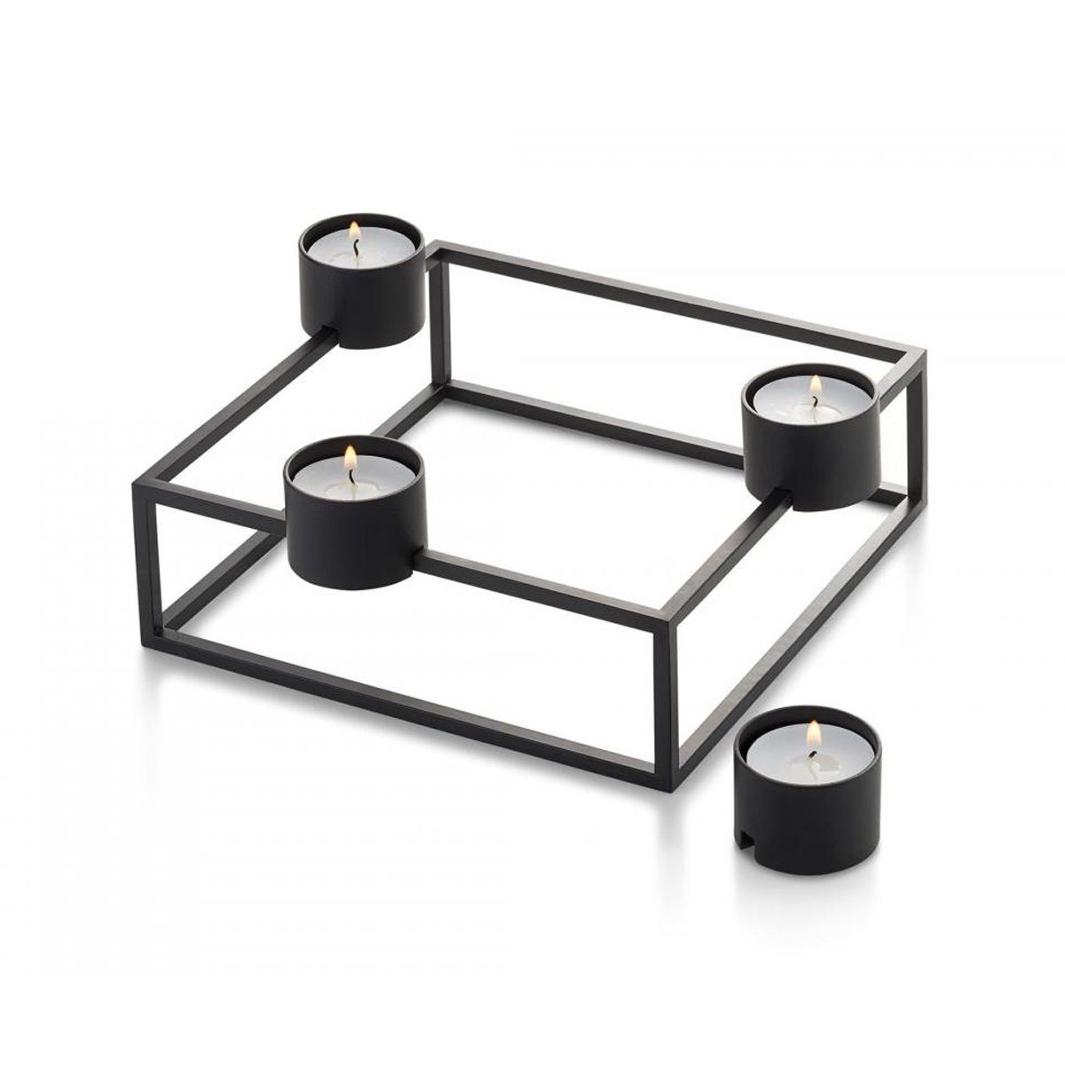 PHILIPPI Teelichthalter Magnetischer Teelichthalter, Adventskranz CUBO