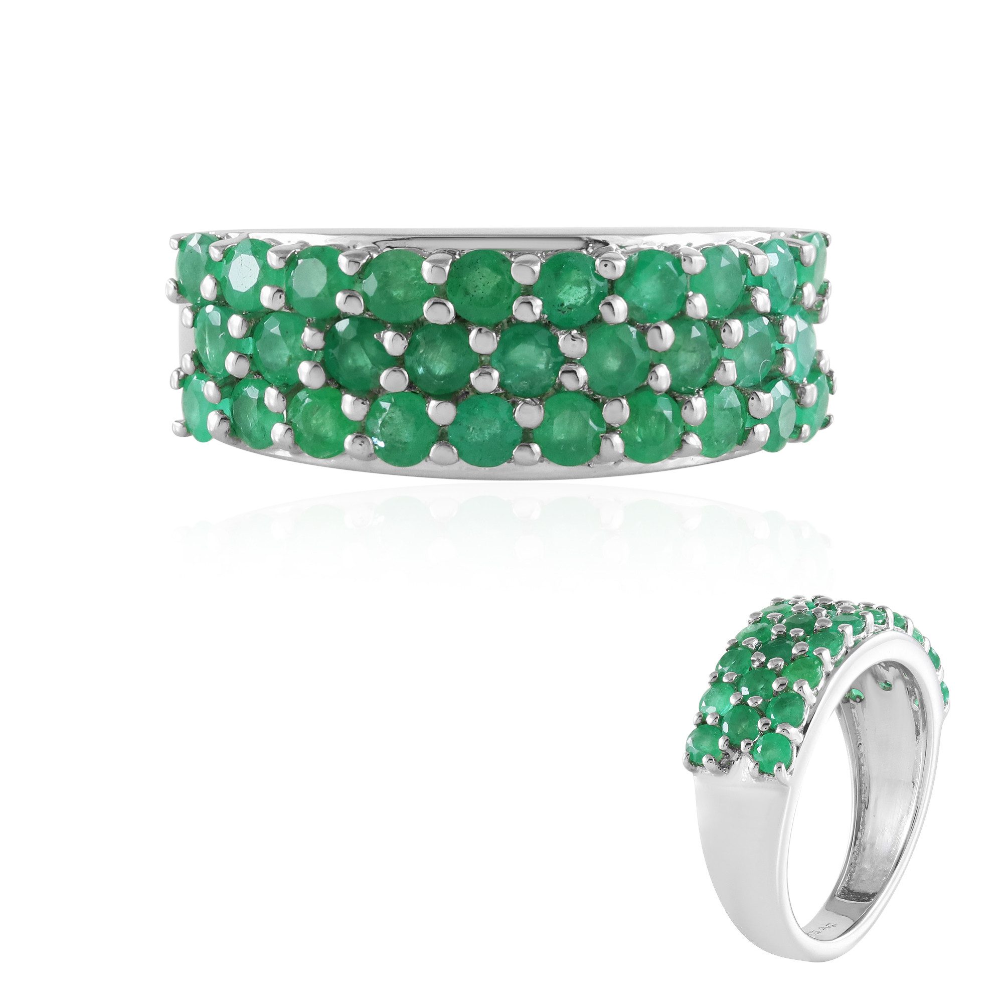 Silberring Socoto Smaragd Sterling Silber Ring