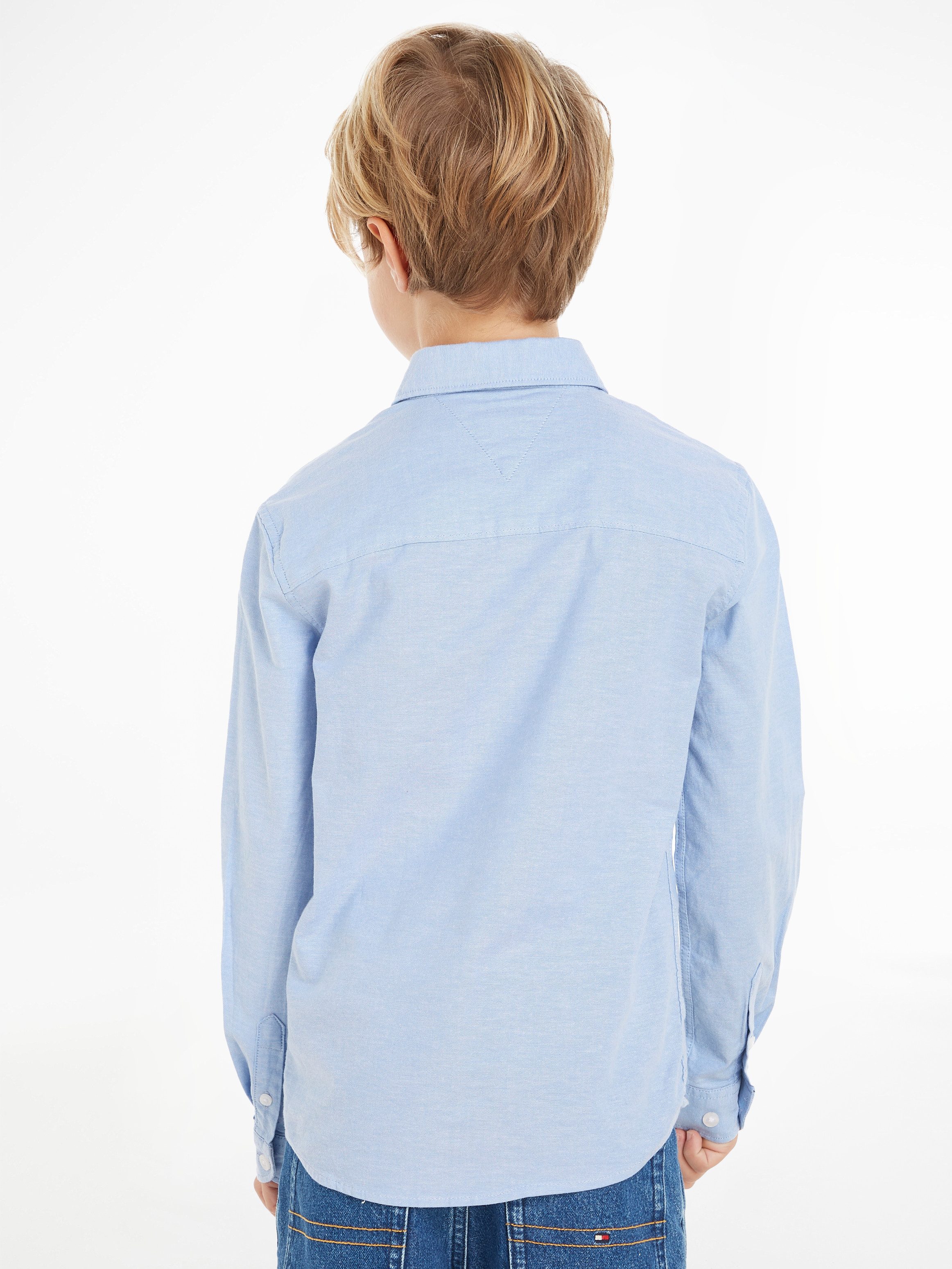 Tommy Hilfiger Langarmhemd BOYS STRETCH OXFORD günstig online kaufen