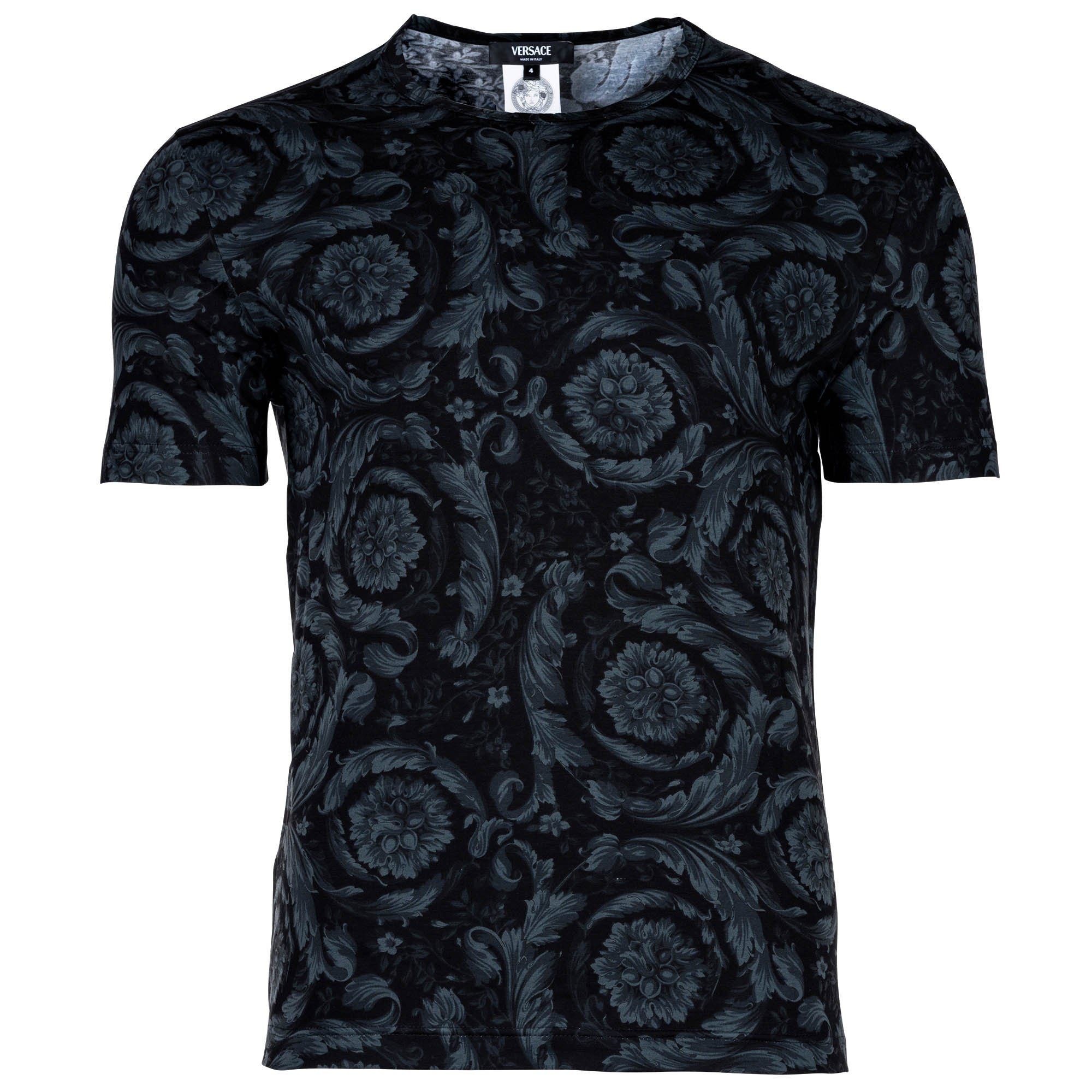 Versace T-Shirt Herren T-Shirt 1er Pack Baumwolle (Packung, 1er Pack) günstig online kaufen
