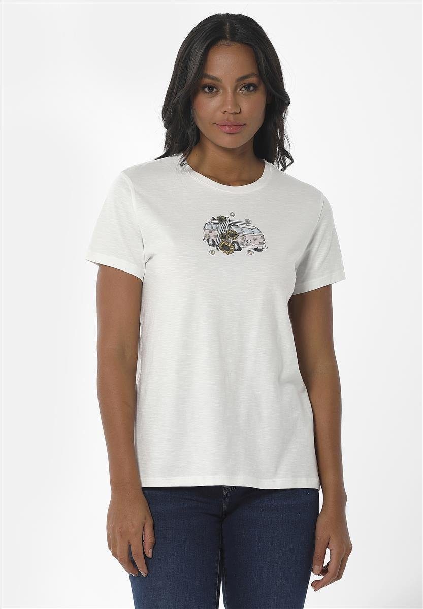 ORGANICATION T-Shirt Women's Printed T-shirt in Off White