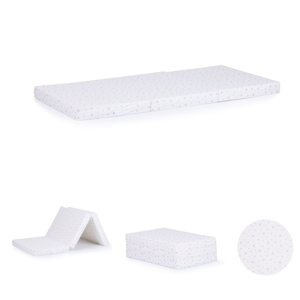 Kindermatratze Babybett Matratze Stars, Chipolino, 6 cm hoch, faltbar, Bezug waschbar, Größe 120 x 60 x 6 cm