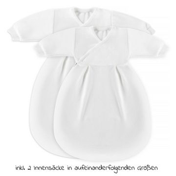 Alvi® Schlafsack Jersey - Sternenhimmel, Ganzjahres Baby Mäxchen Schlafsack 3tlg. Gr. 50/56 - Baumwolle