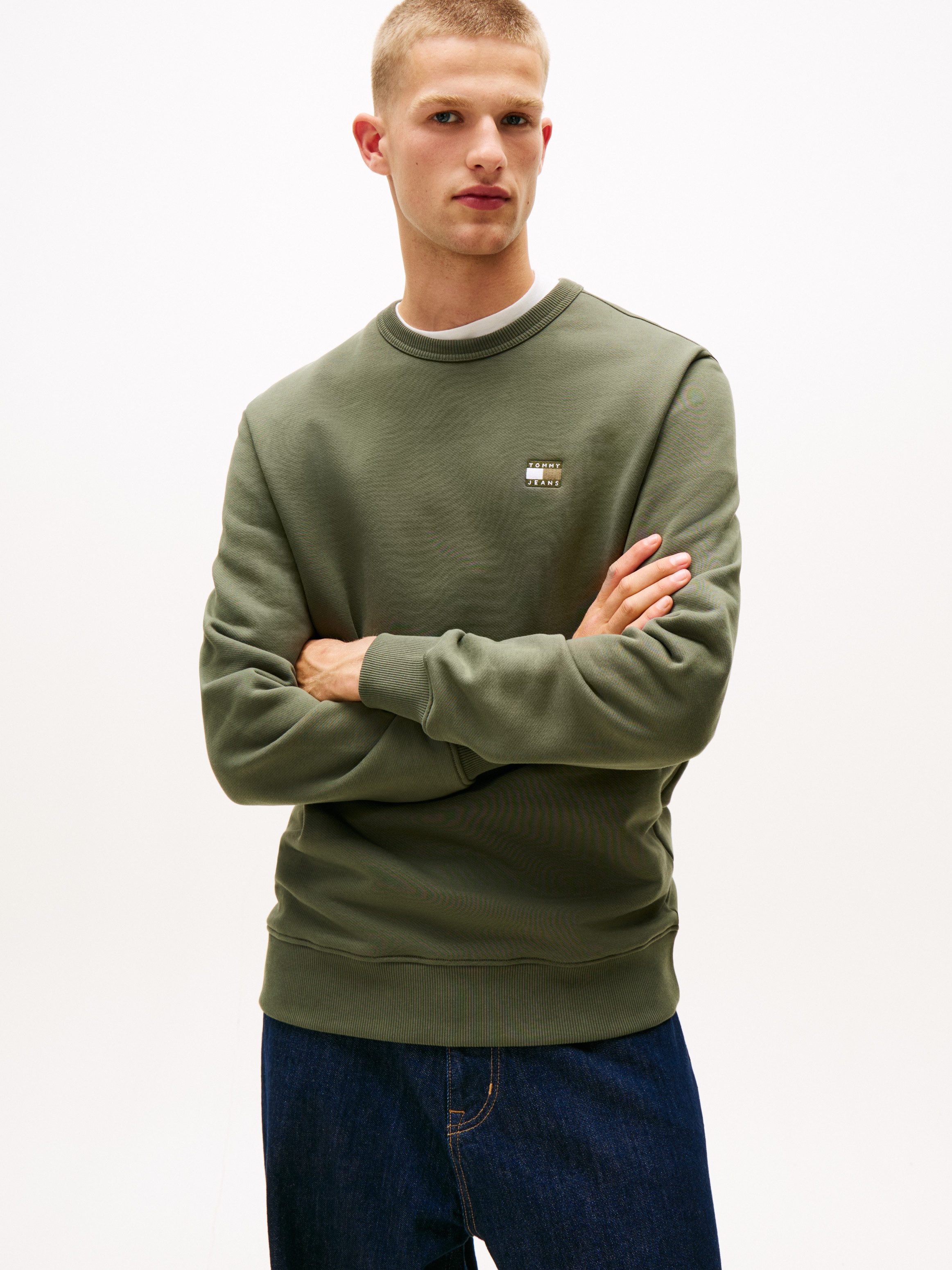 Tommy Jeans Sweatshirt TJM REG BADGE CREW EXT Mit Rundhalsausschnitt günstig online kaufen