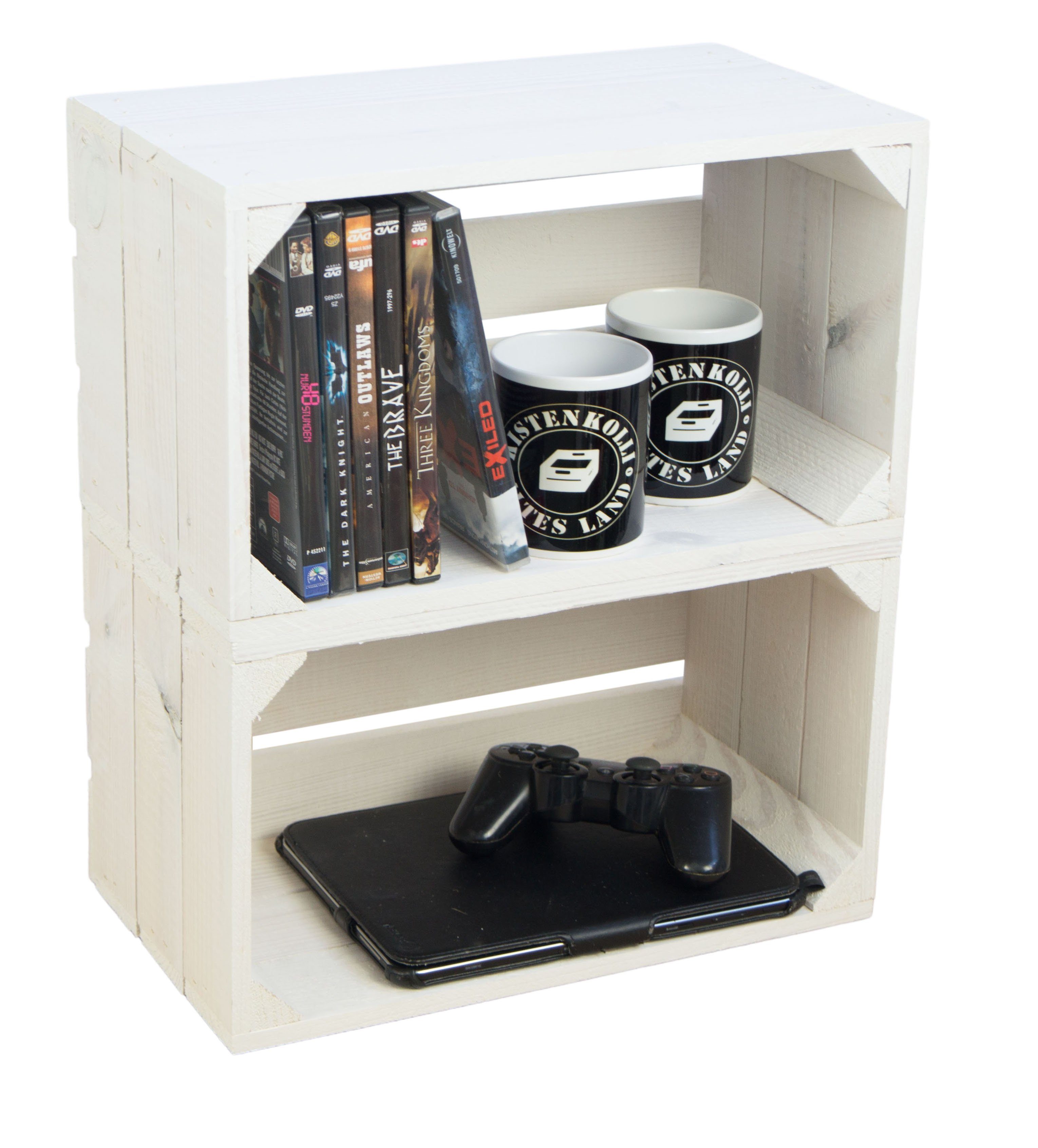 Kistenkolli Altes Land Allzweckkiste Regalkiste "Hilde" weiß ohne (Spar-Set günstig online kaufen