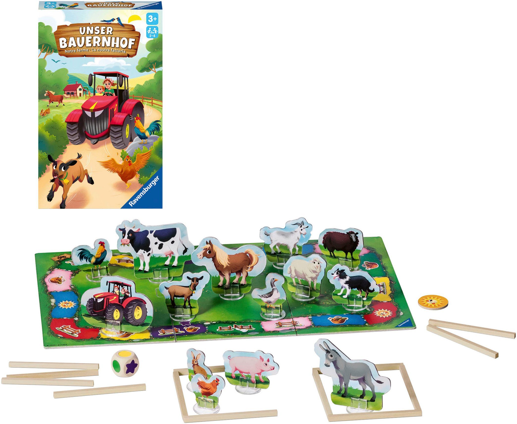 Ravensburger Spiel Unser Bauernhof, Made in Europe