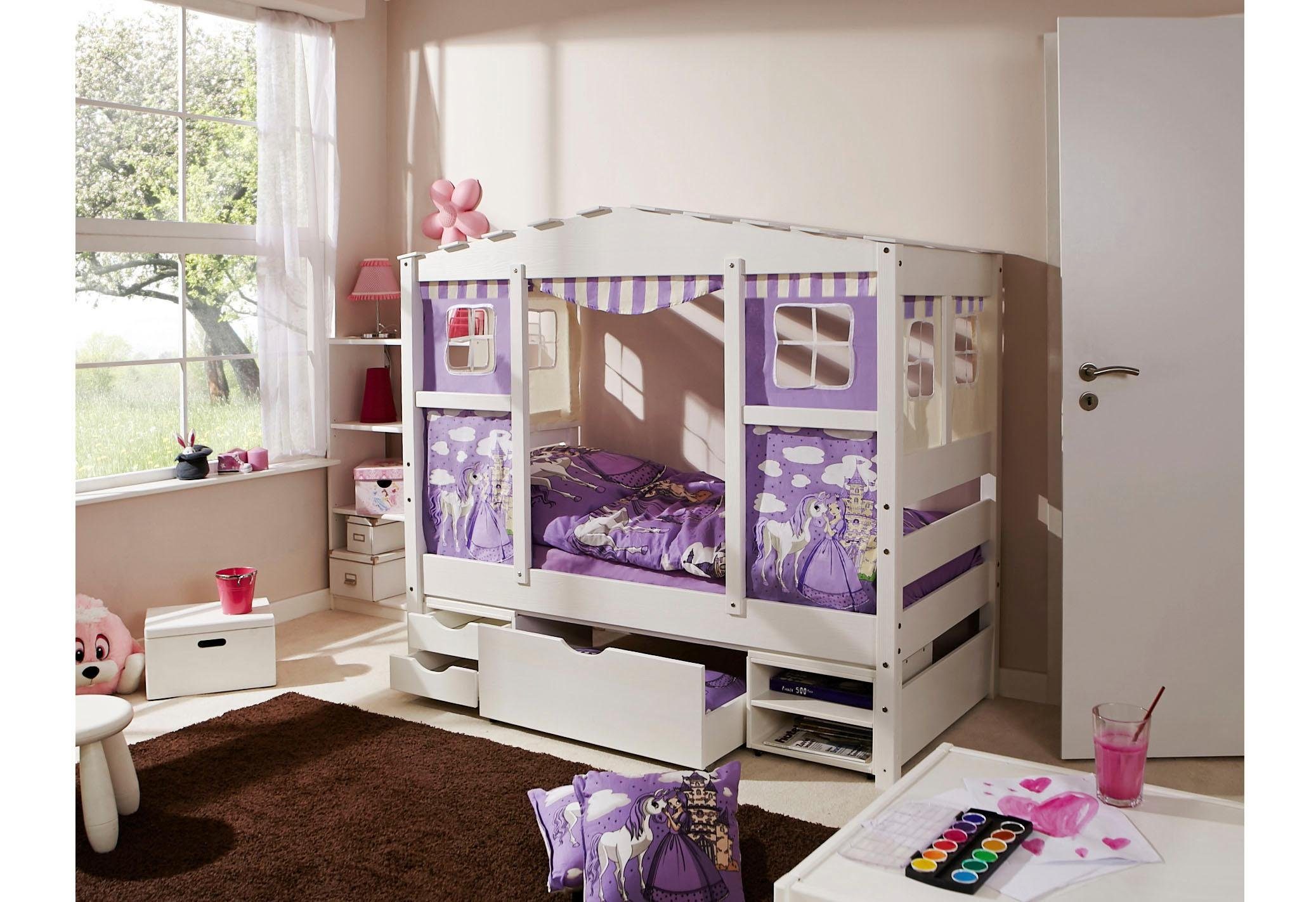 Ticaa Kinderbett Lio, Hausbett Prinzessin, lila