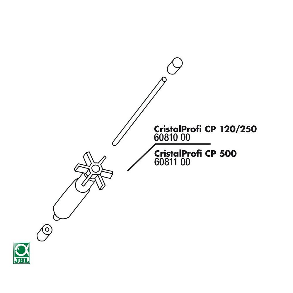 Aquariumfilter Ersatzteil CP 500 Rotor-Set