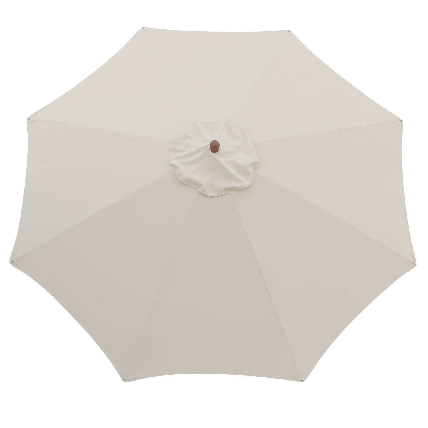 anndora-sonnenschirm Sonnenschirm 3 Meter rund aus Spun Polyester, höhen verstellbar - wasserabweisender Stoff - integriertes Winddach