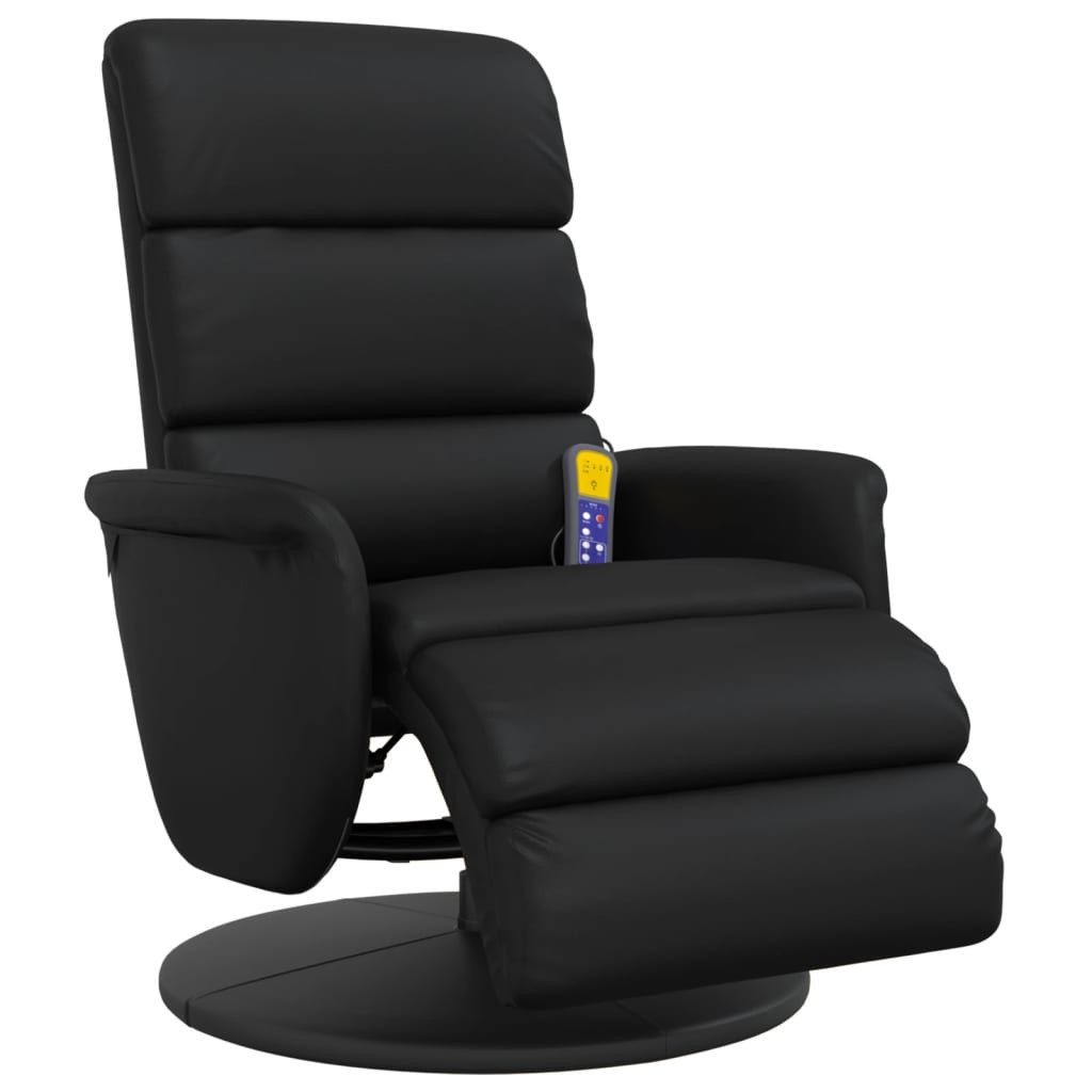 vidaXL Sessel Massagesessel mit Fußteil Schwarz günstig online kaufen