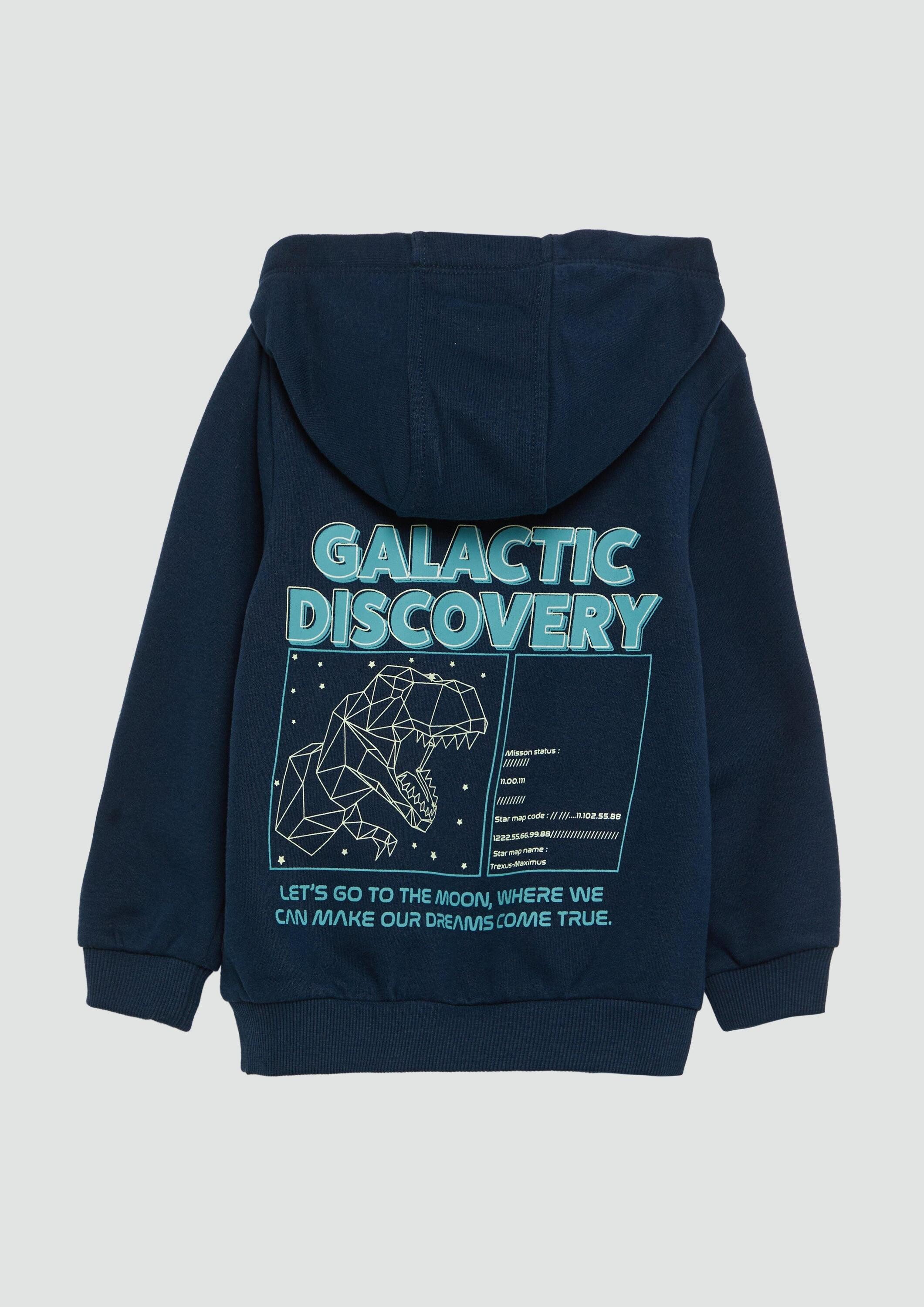 s.Oliver Sweatshirt Sweatshirt Wärmender Hoodie mit Glow-in-the-Dark-Effekt günstig online kaufen