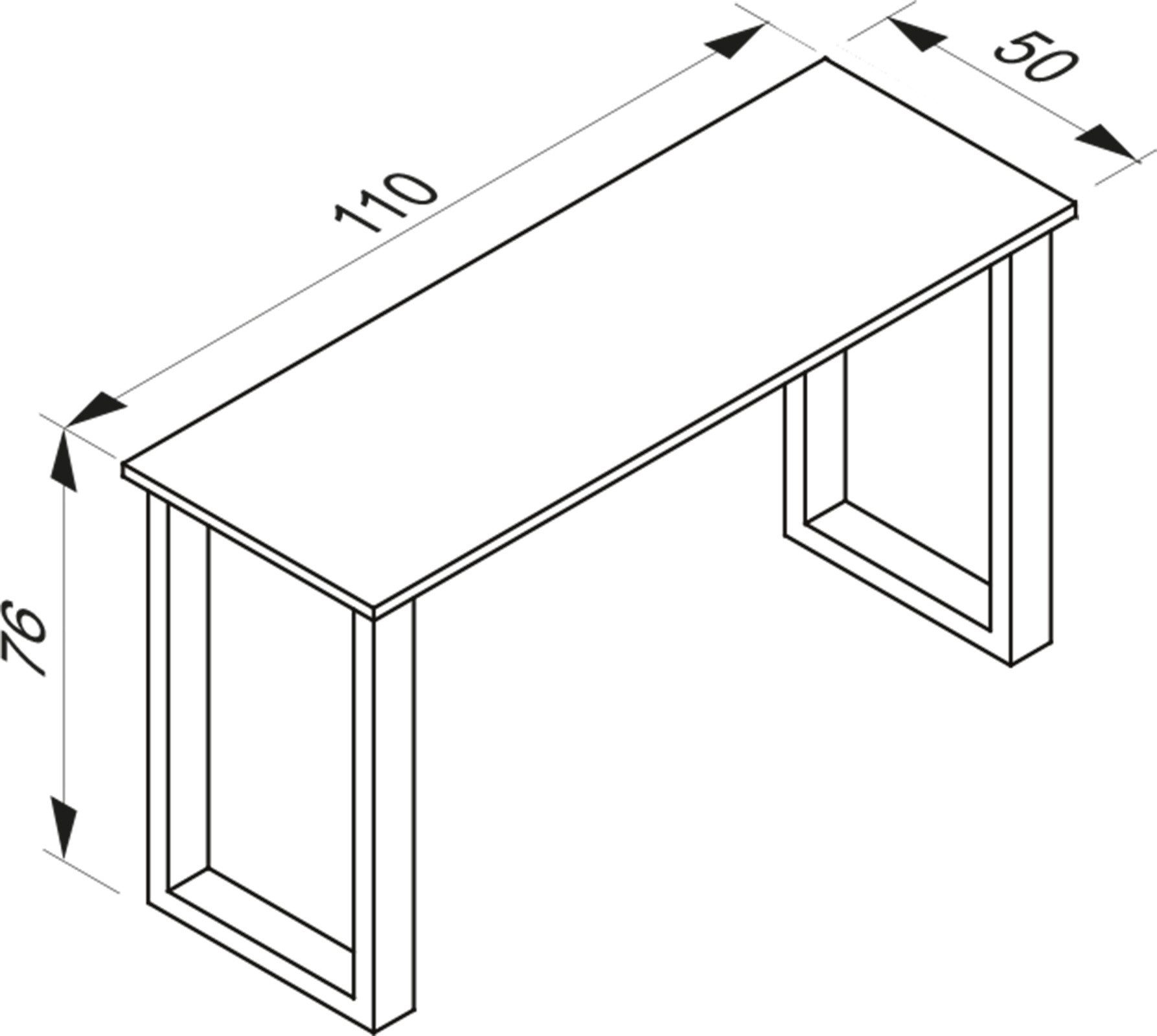 VCM Schreibtisch Schreibtisch Bürotisch Computertisch 110x50 günstig online kaufen