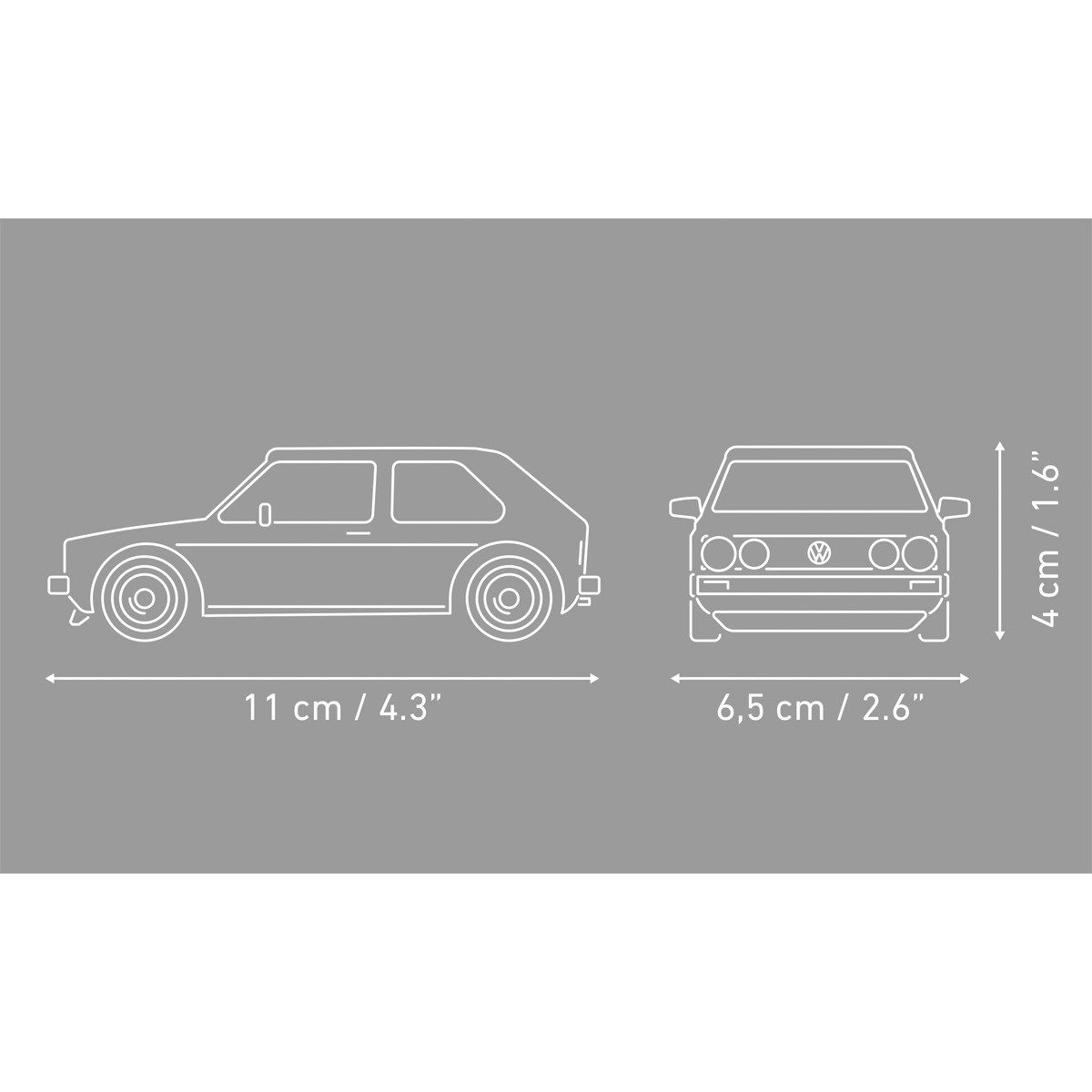 COBI Aufblasbarer Cooler Bausatz Volkswagen Golft GTI 1976 bis 1983 weiß 1:35