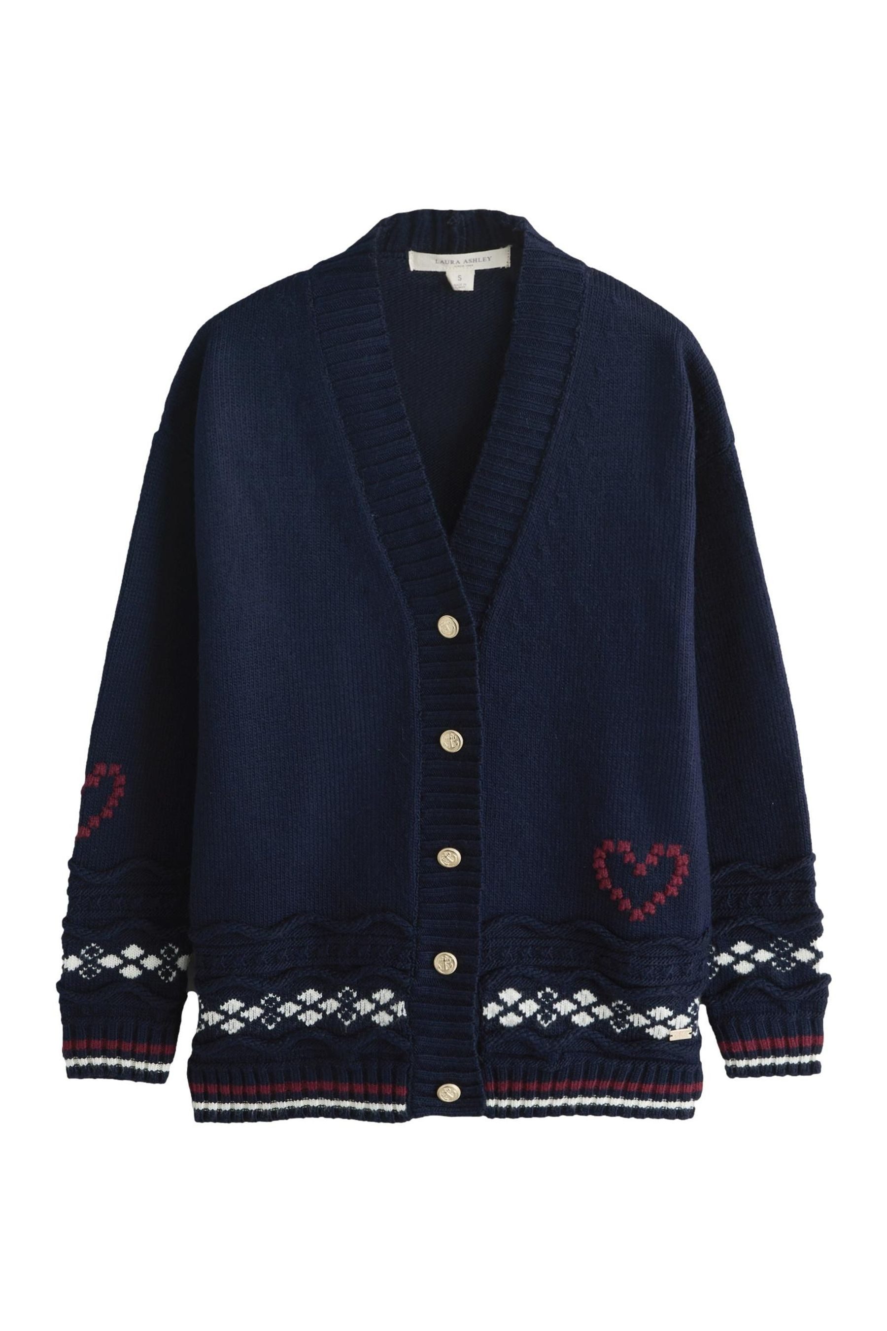 Strickjacke Laura Ashley Strickjacke mit Anker