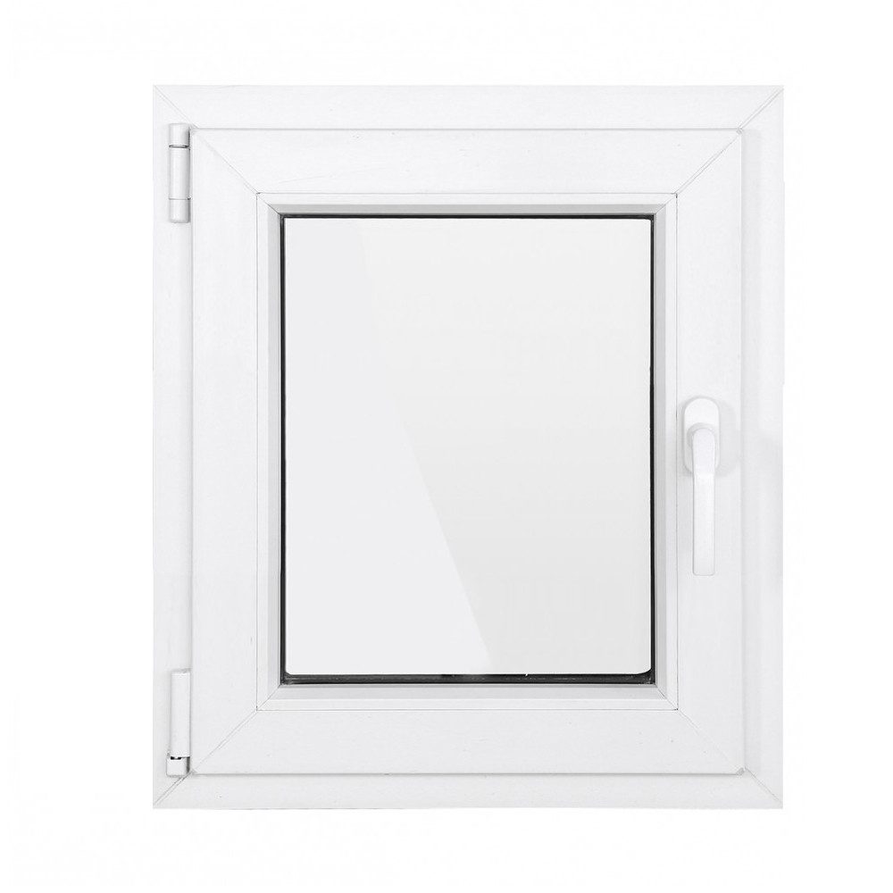 SN DECO GROUP Kellerfenster 1 Flügel, 2-fach Verglasung, weiß, 70 mm Profil, (Set), RC2 Sicherheitsbeschlag, Hochwertiges 5-Kammer-Profil
