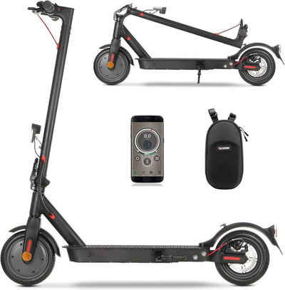iscooter E-Scooter 8.5 Zoll E Scooter mit Straßenzulassung, Doppelfederung, 350,00 W, 20,00 km/h, 30 KM Reichweite, klappbar, Duales Bremssystem, Belastung bis 120kg