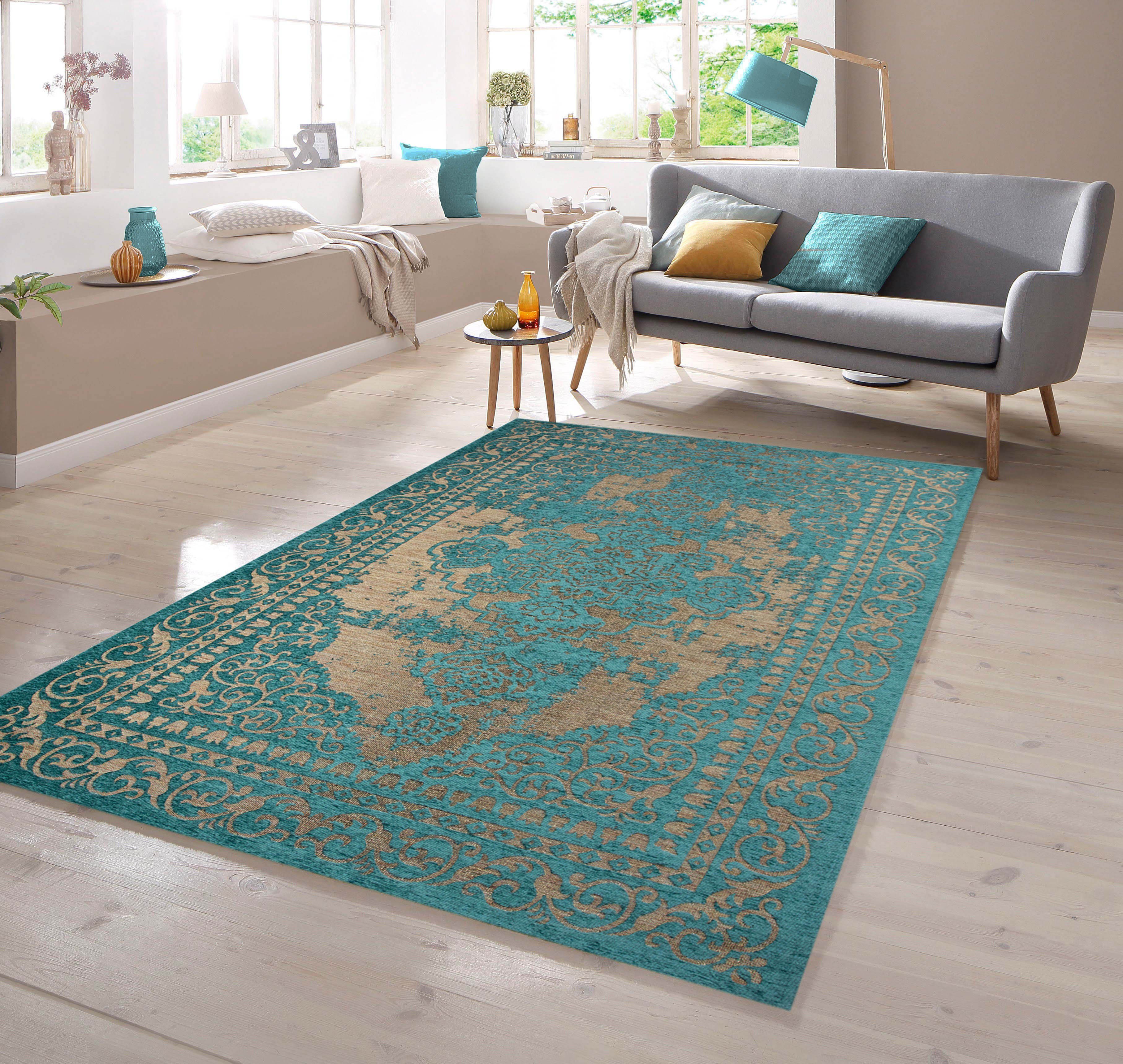 TeppichHome24 Teppich Moderner Teppich mit Bordüre günstig online kaufen