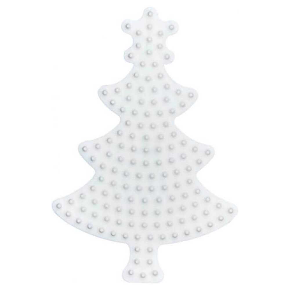 Bügelperlen Hama Midi-Stiftplatte Weihnachtsbaum, weiß