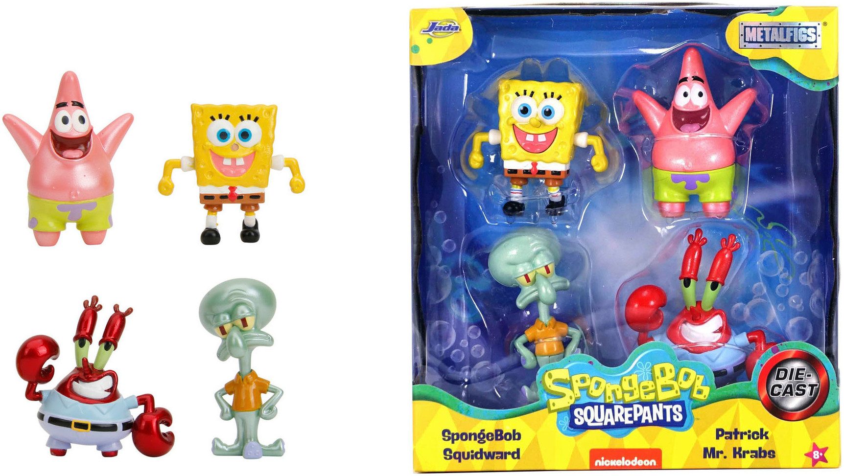 JADA Spielfigur Sponge Bob 4-Pack Figures