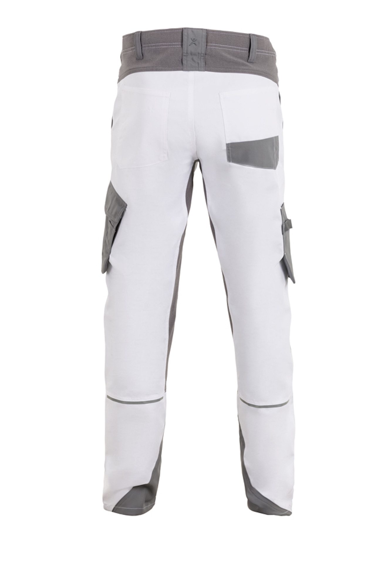 Planam Arbeitsbundhose PLANAM Herren Bundhose NORIT 4-Wege-Stretch Weiß/Zink – Bild 4 von 5