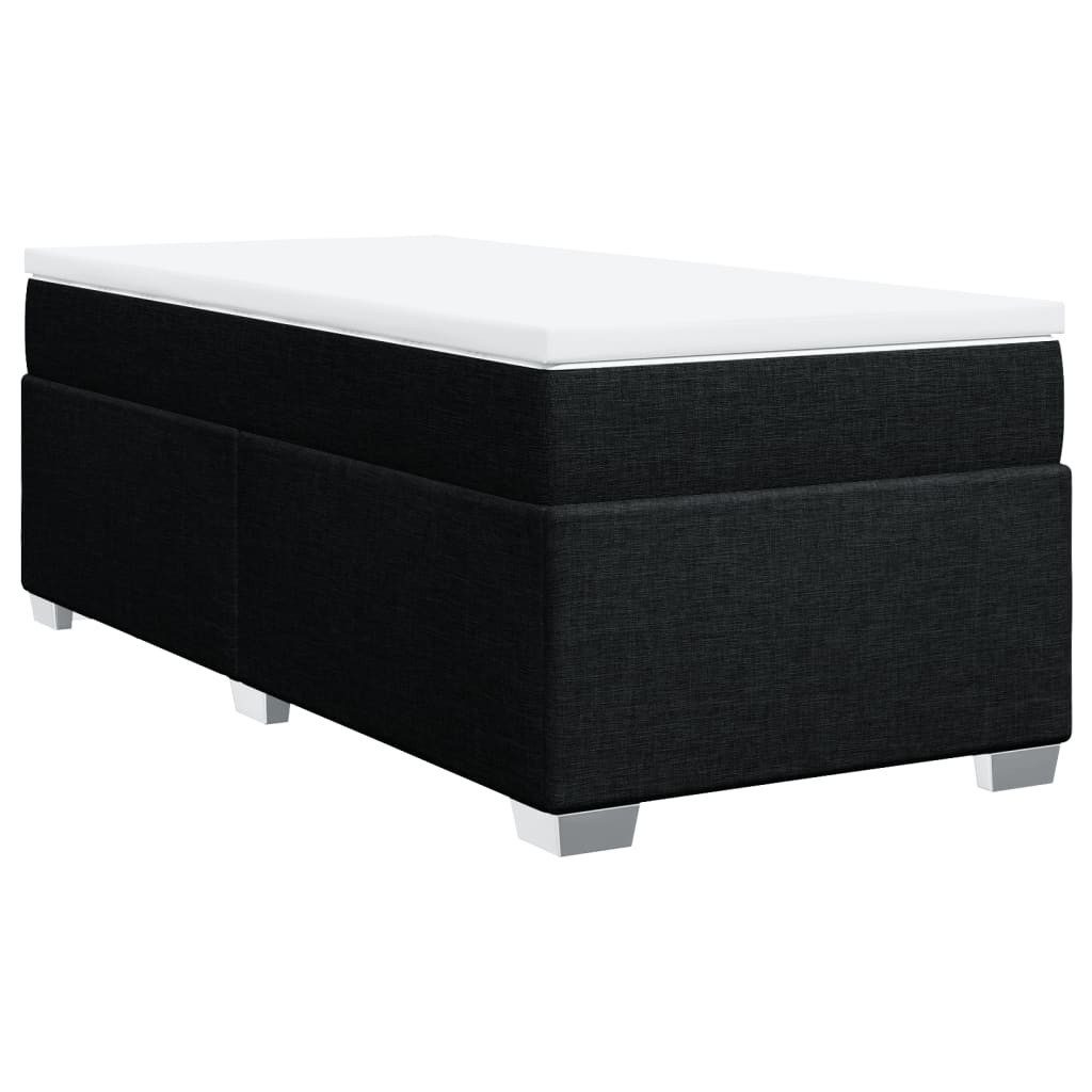 vidaXL Bett Boxspringbett mit Matratze Schwarz günstig online kaufen