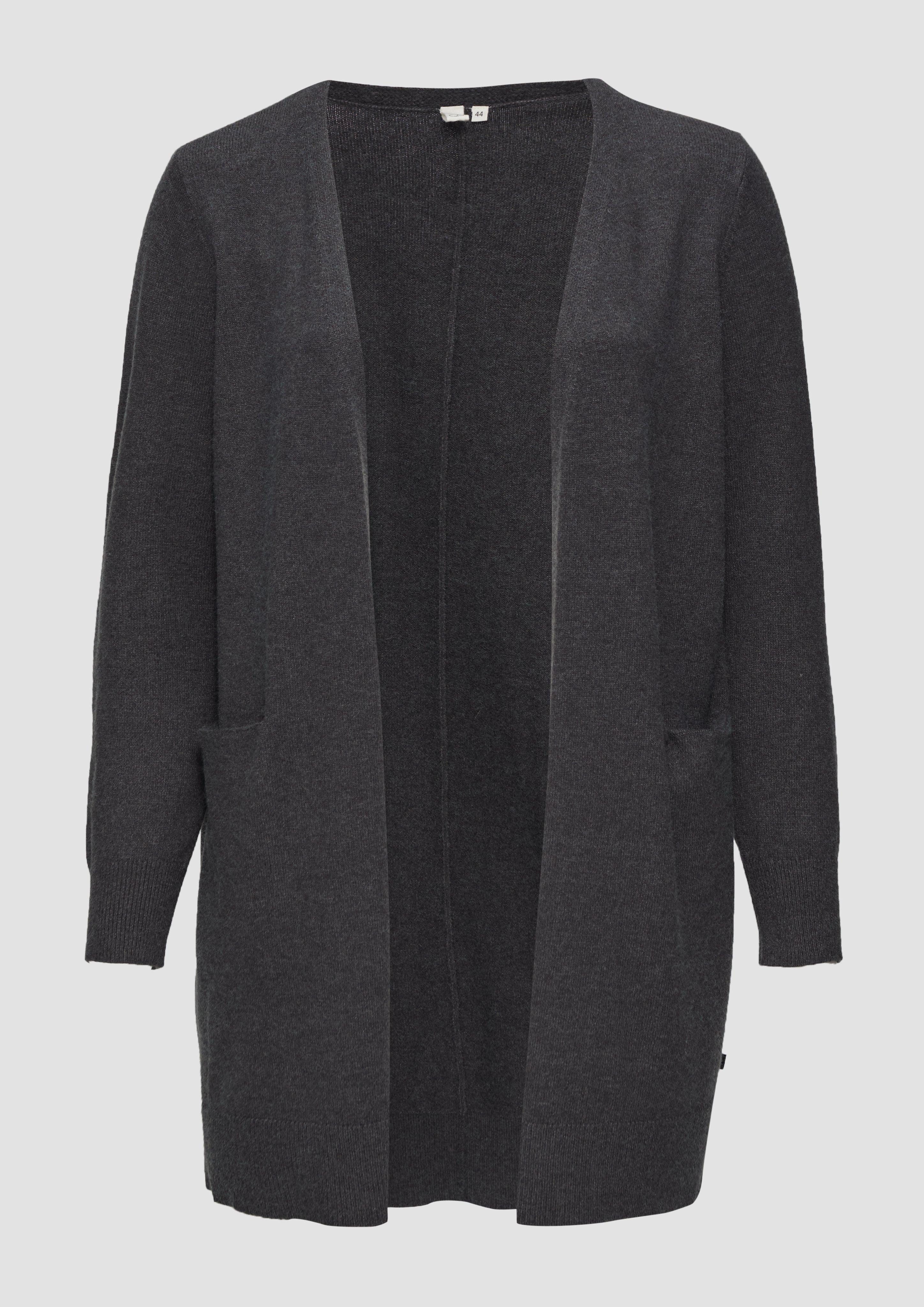 Strickjacke Lange Strickjacke aus Viskosemix