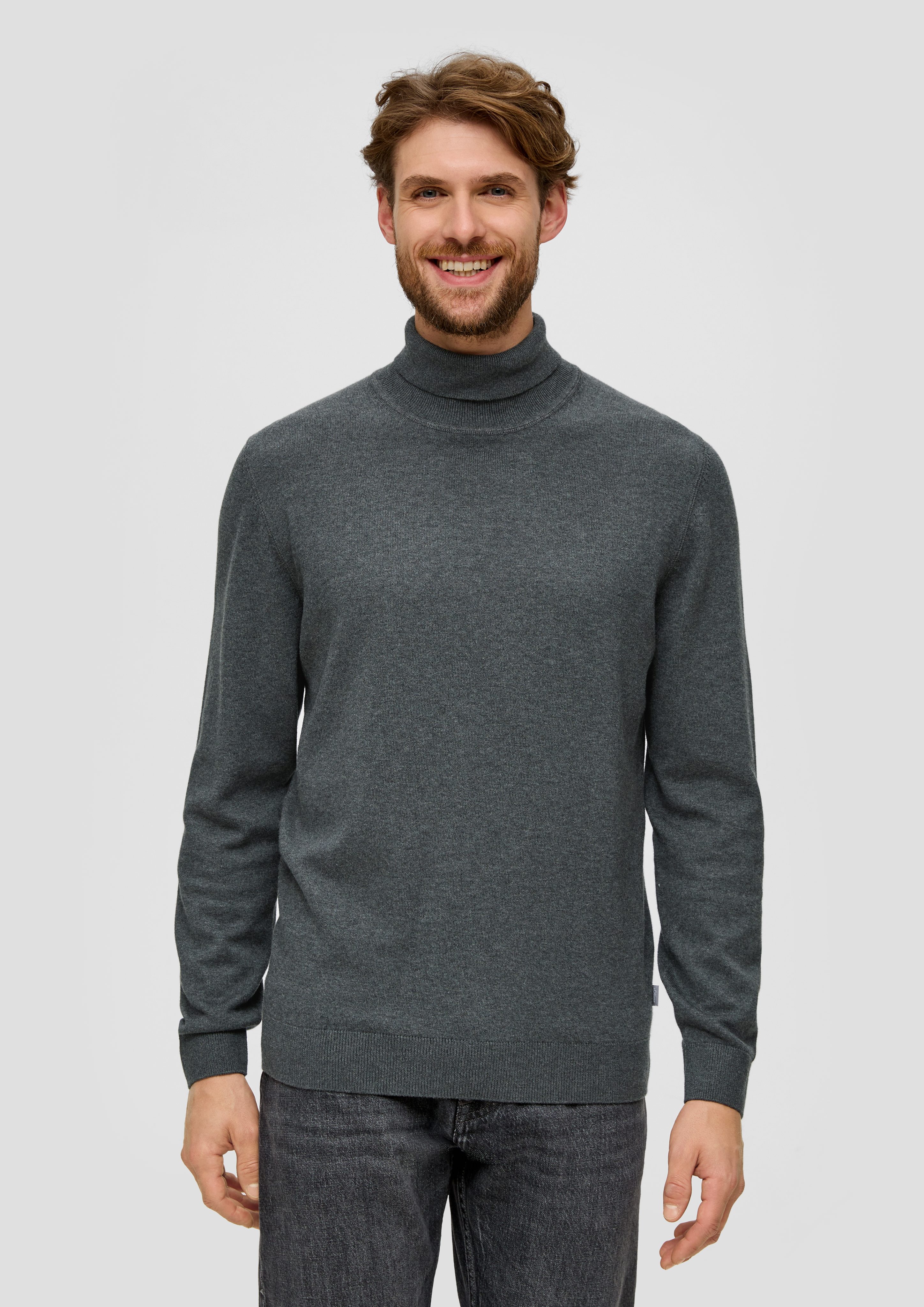 Strickpullover Pullover mit Rollkragen