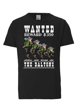 LOGOSHIRT T-Shirt Lucky Luke - The Daltons - Wanted mit coolem Retro-Druck
