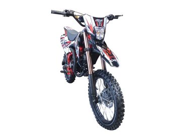 KXD Dirt-Bike 125cc Dirtbike Cross Pitbike Crossbike KXD 609 17/14 Zoll Licht Rot