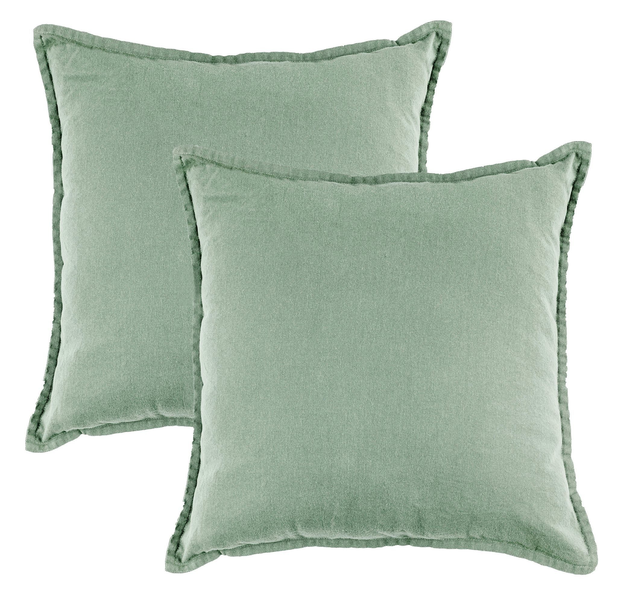 JACK Kissenbezüge 45x45cm 2er Set Kissenhülle Leinenoptik Mistral, (2 Stück günstig online kaufen