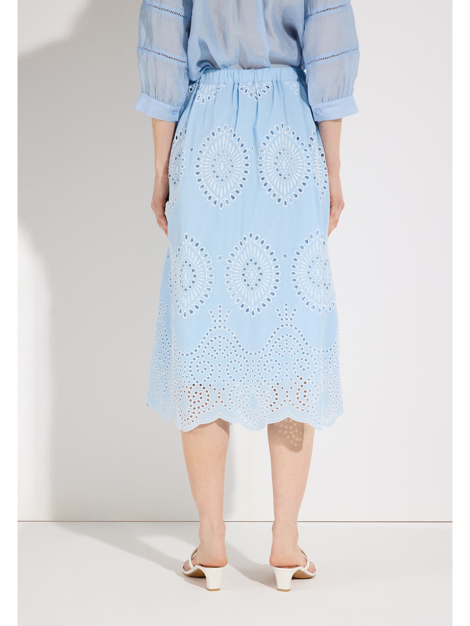 MORE&MORE A-Linien-Rock ausgestellter Schlupfrock